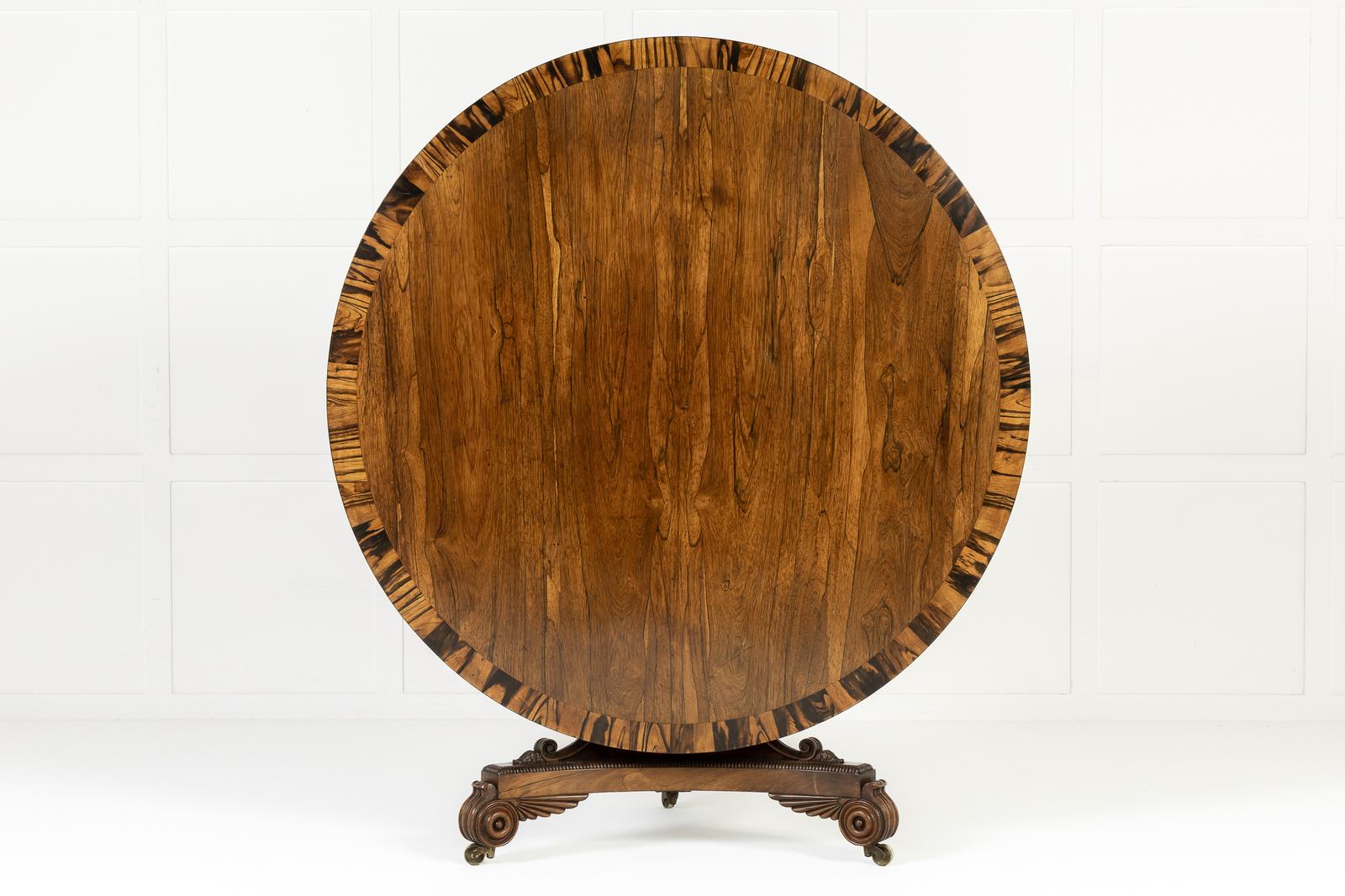19th Century English Regency Rosewood Centre Table (1 of 7) 19th Century English Regency Rosewood Centre Table (1 of 7)