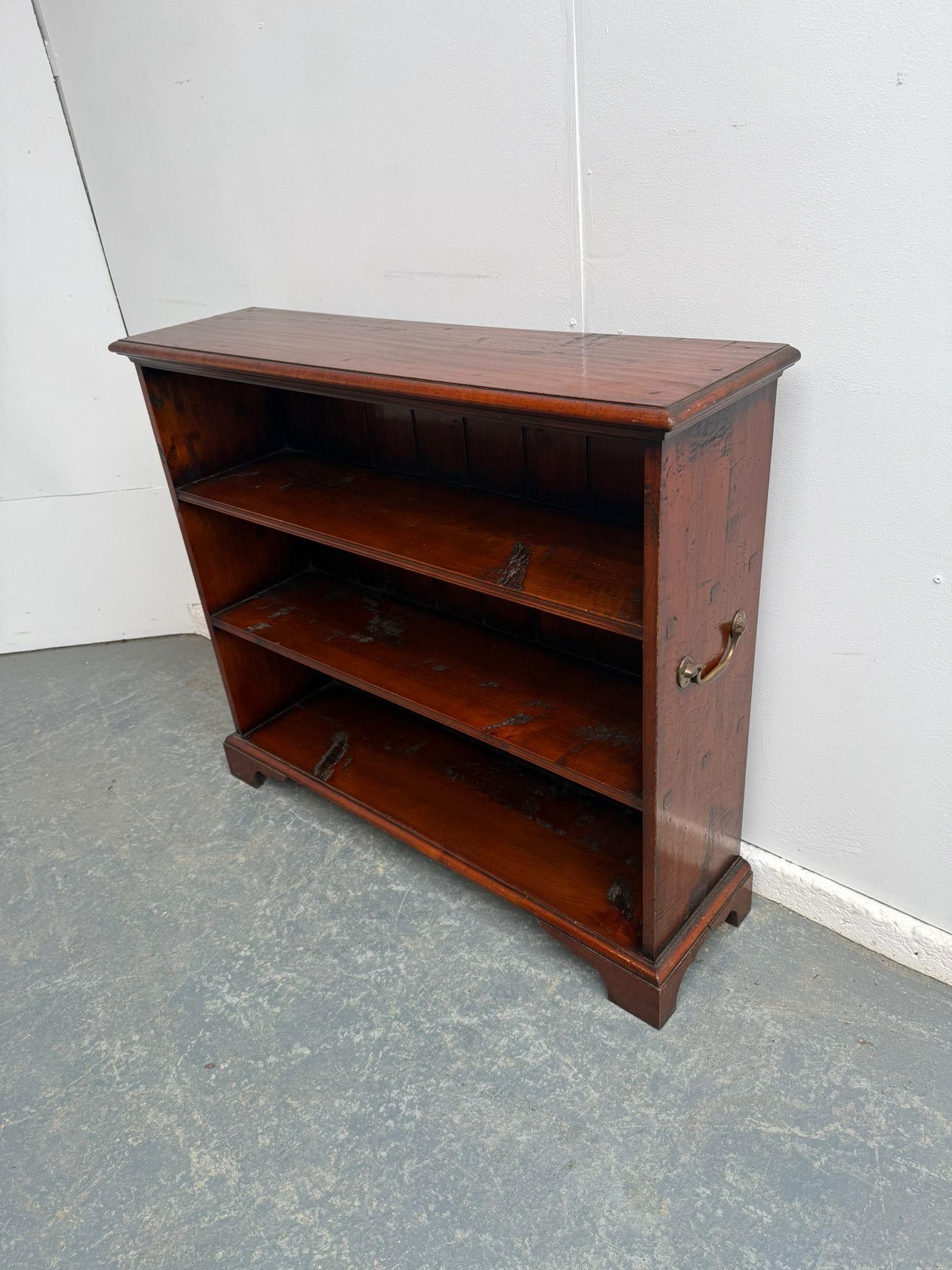 A Top Quality Late 20th Century Yew Wood Campagne Style Bookshelf (1 of 9) A Top Quality Late 20th Century Yew Wood Campagne Style Bookshelf (1 of 9)