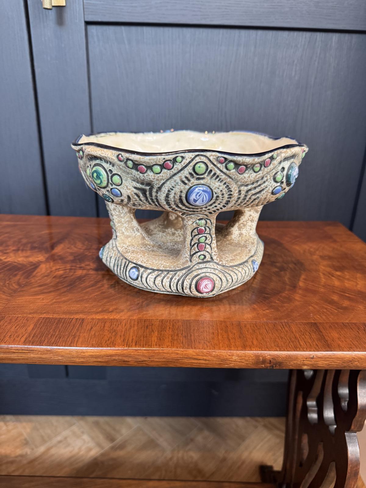 Czech Hand Painted Amphora Riser (1 of 13)