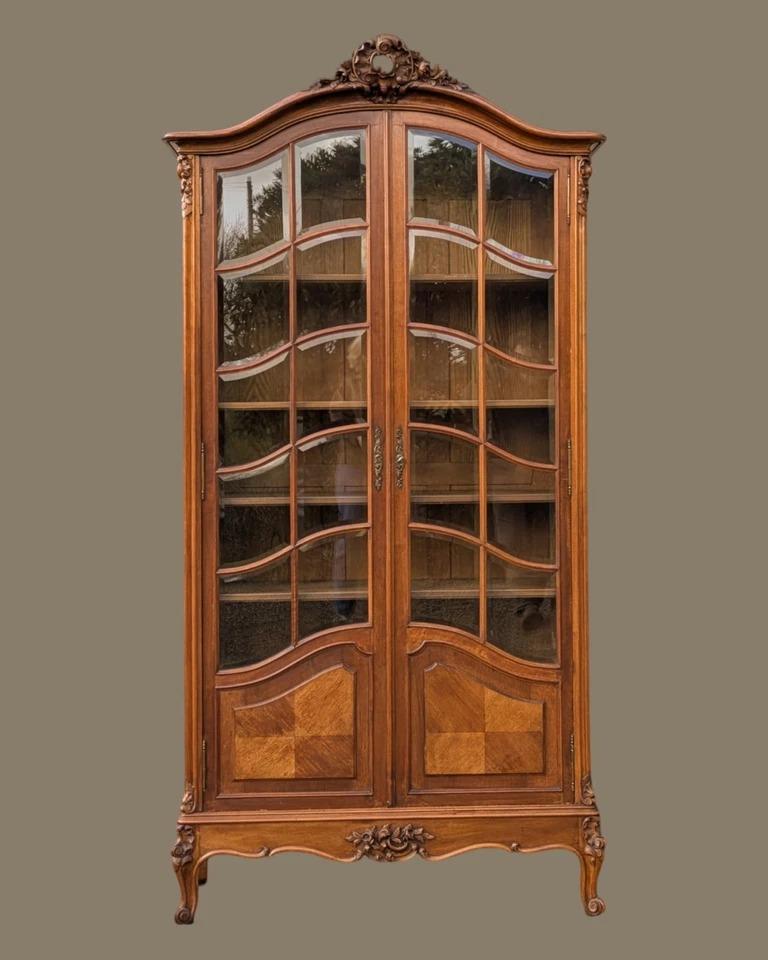 Antique French Walnut Bookcase Cabinet (1 of 12) Antique French Walnut Bookcase Cabinet (1 of 12)