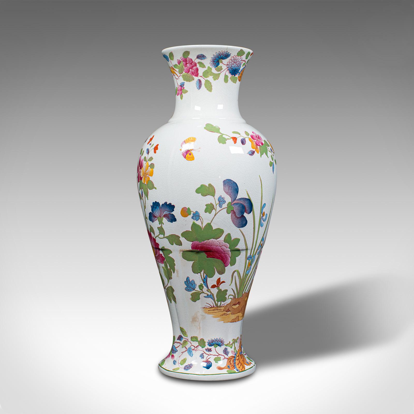 Antique Baluster Posy Vase, English, Ceramic, Decorative, Flower Urn c.1920 (1 of 12)