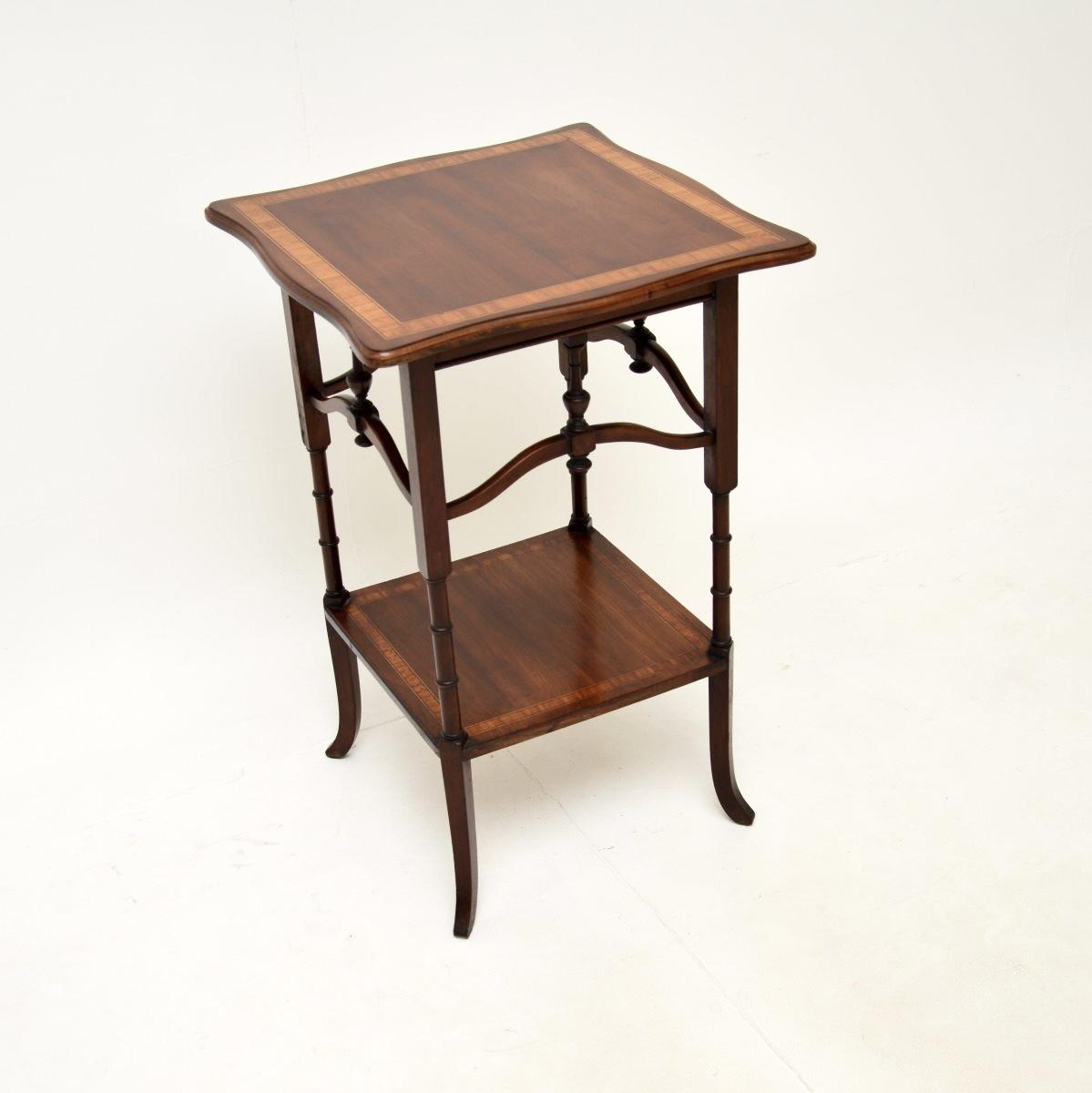 Antique Edwardian Inlaid Mahogany Side Table (1 of 8) Antique Edwardian Inlaid Mahogany Side Table (1 of 8)