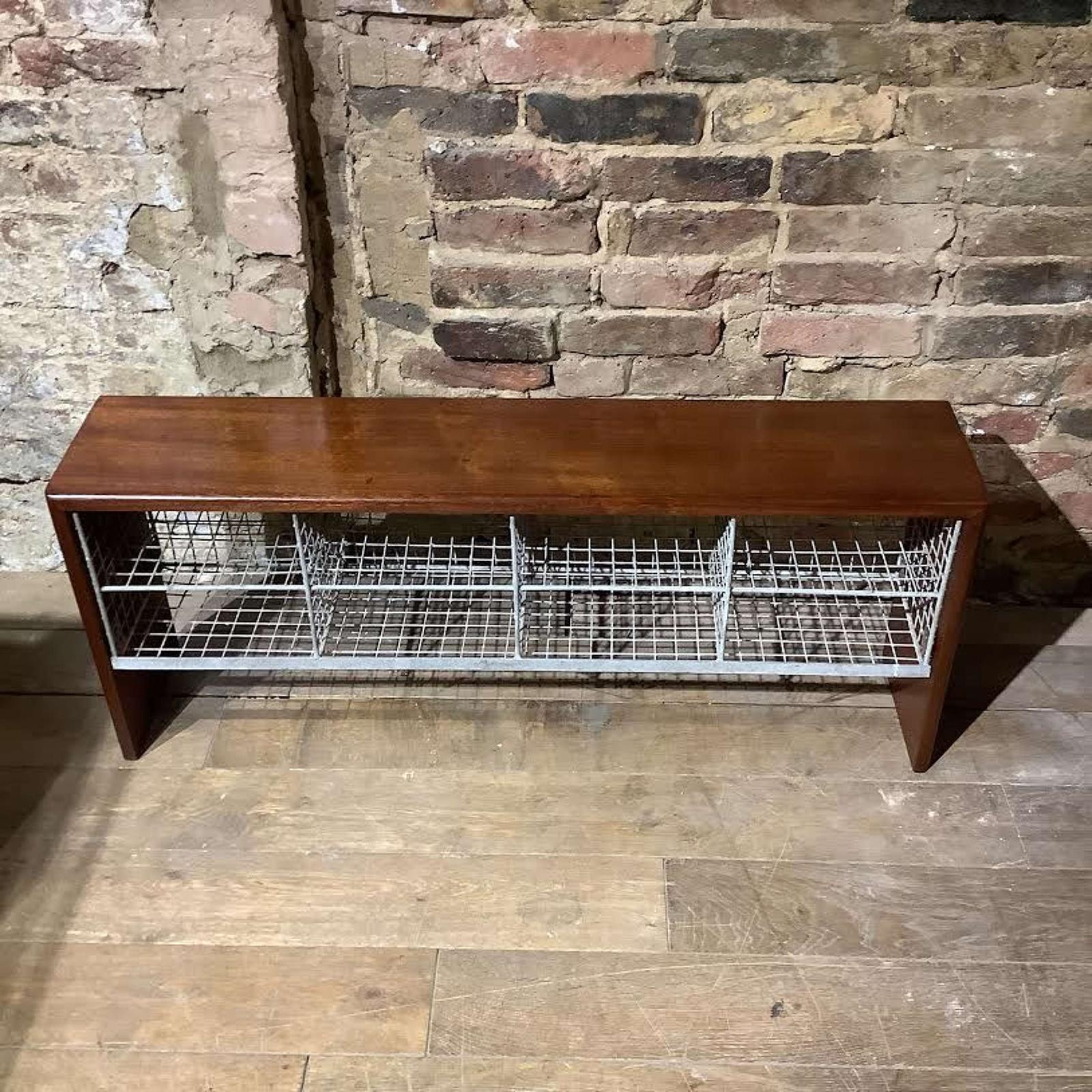 School Changing Room Mahogany Shoe Bench (1 of 4) School Changing Room Mahogany Shoe Bench (1 of 4)