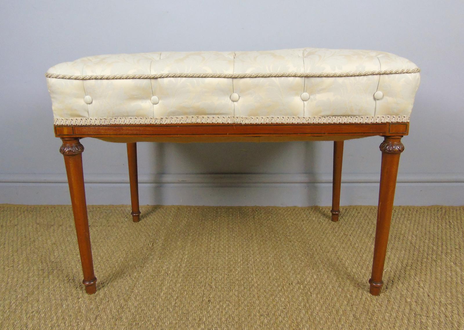 Good Quality Edwardian Large Mahogany Dressing Stool (1 of 8)