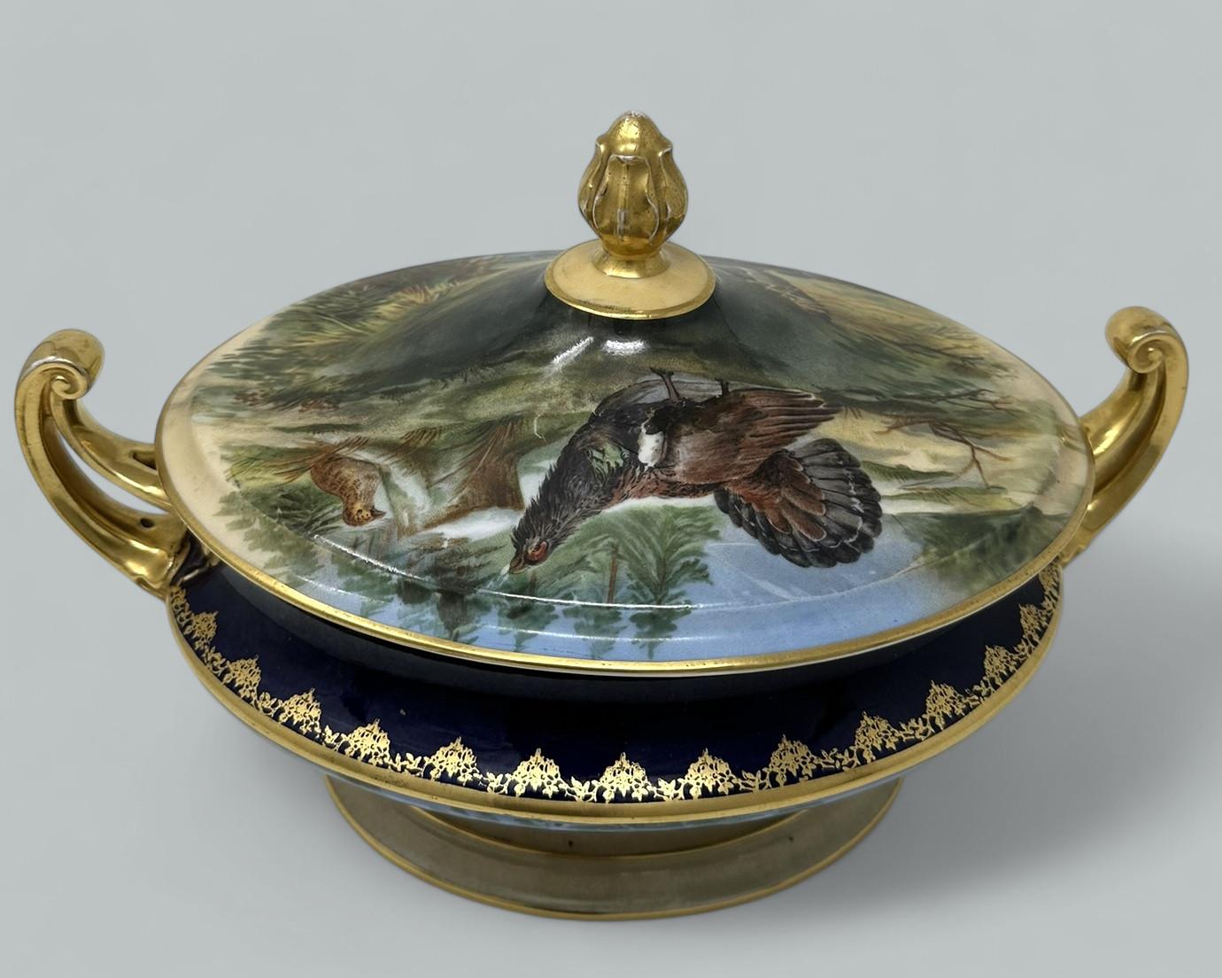 Antique Epiag Royal Czechoslovakian Porcelain Hand Painted Tureen Centerpiece (1 of 10)