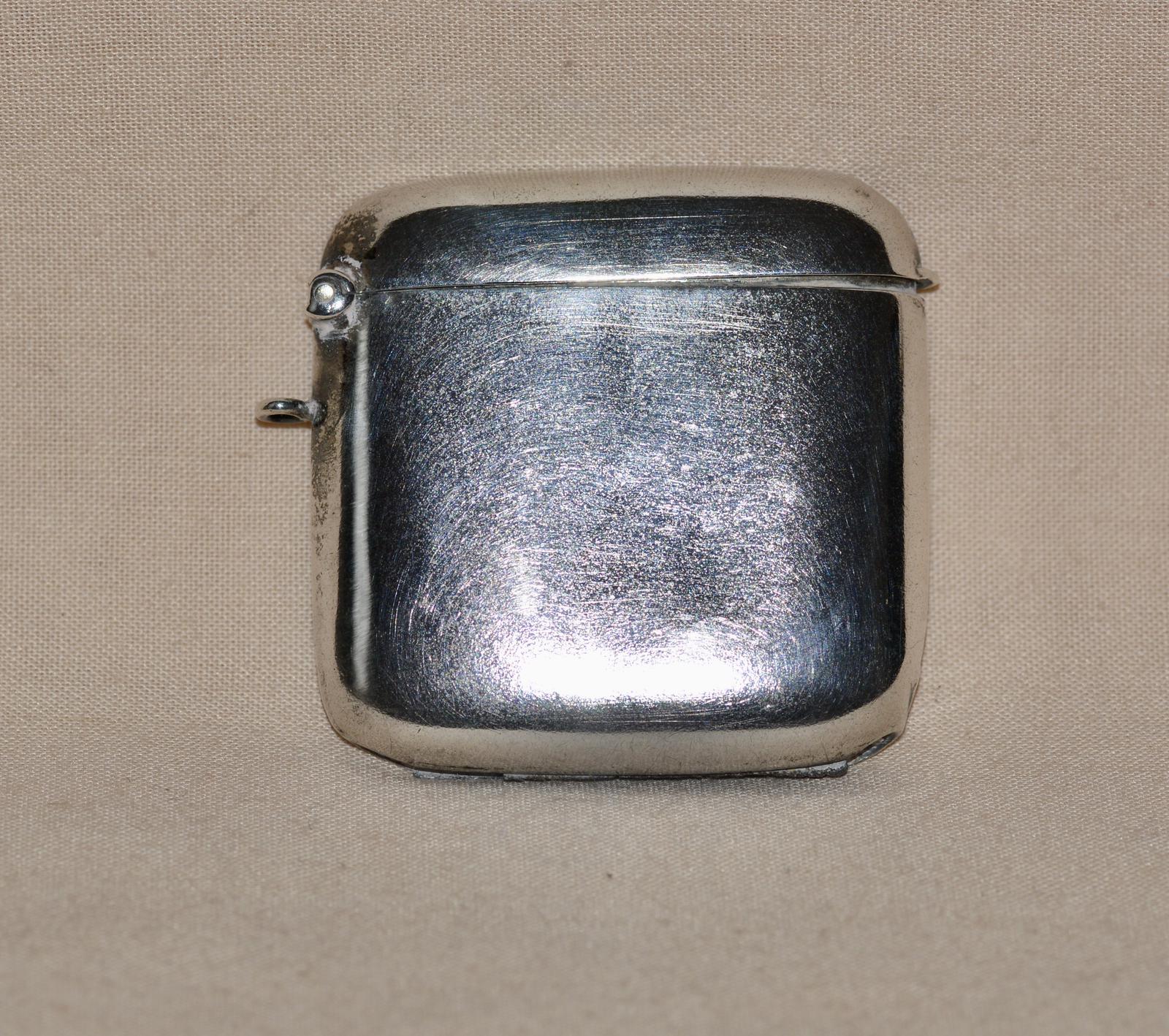 1909 Edwardian Birmingham Silver Vesta Case (1 of 4)