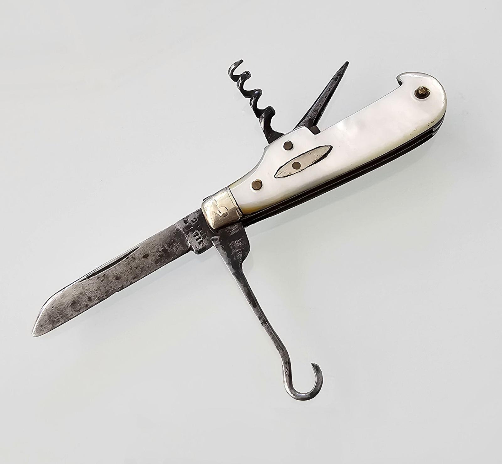 Sheffield Antique Victorian Mother-of-pearl Pocket Folding Knife Multi-tool Penknife (1 of 7) Sheffield Antique Victorian Mother-of-pearl Pocket Folding Knife Multi-tool Penknife (1 of 7)