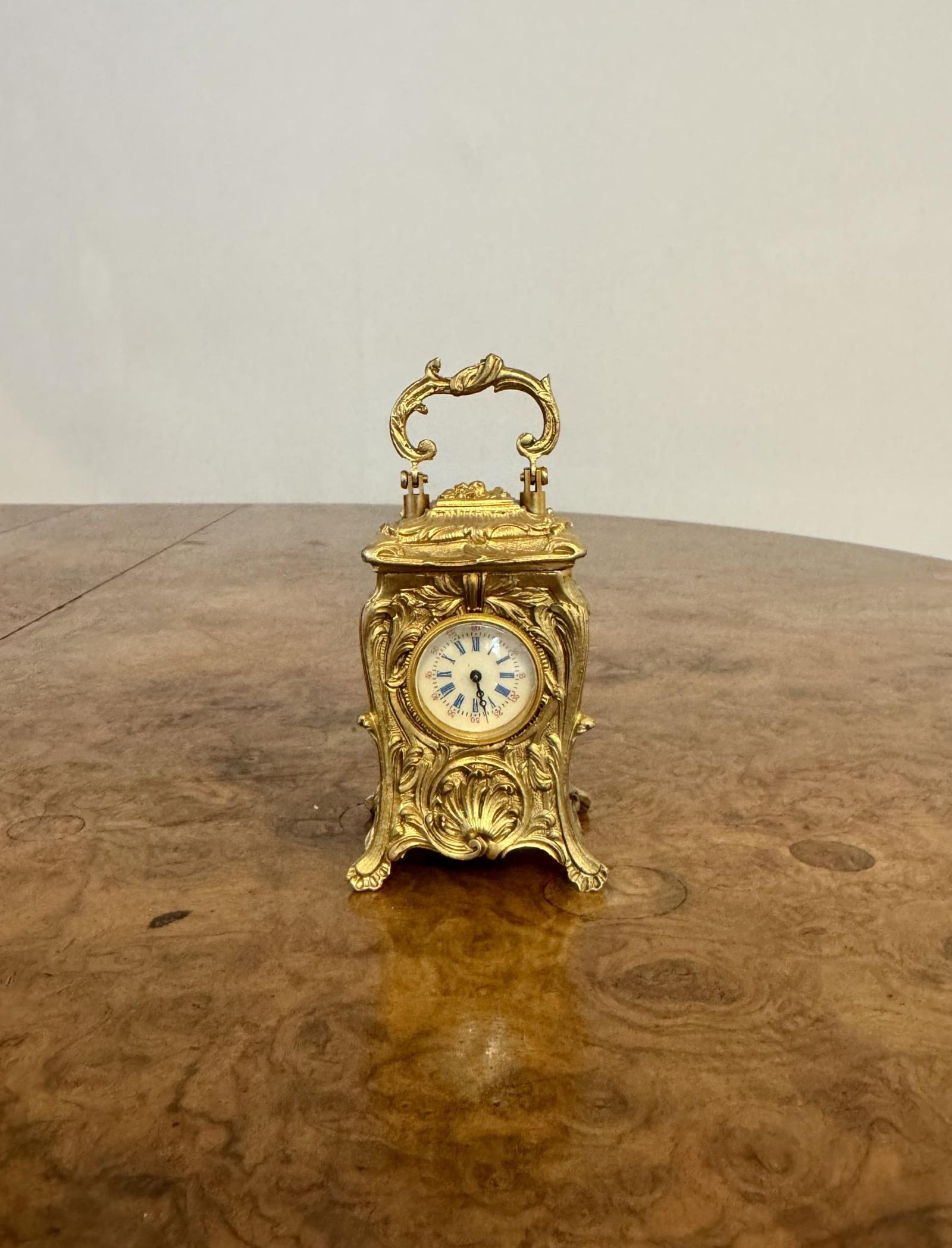 Elegant Quality Antique Victorian Miniature Carriage Clock (1 of 6) Elegant Quality Antique Victorian Miniature Carriage Clock (1 of 6)