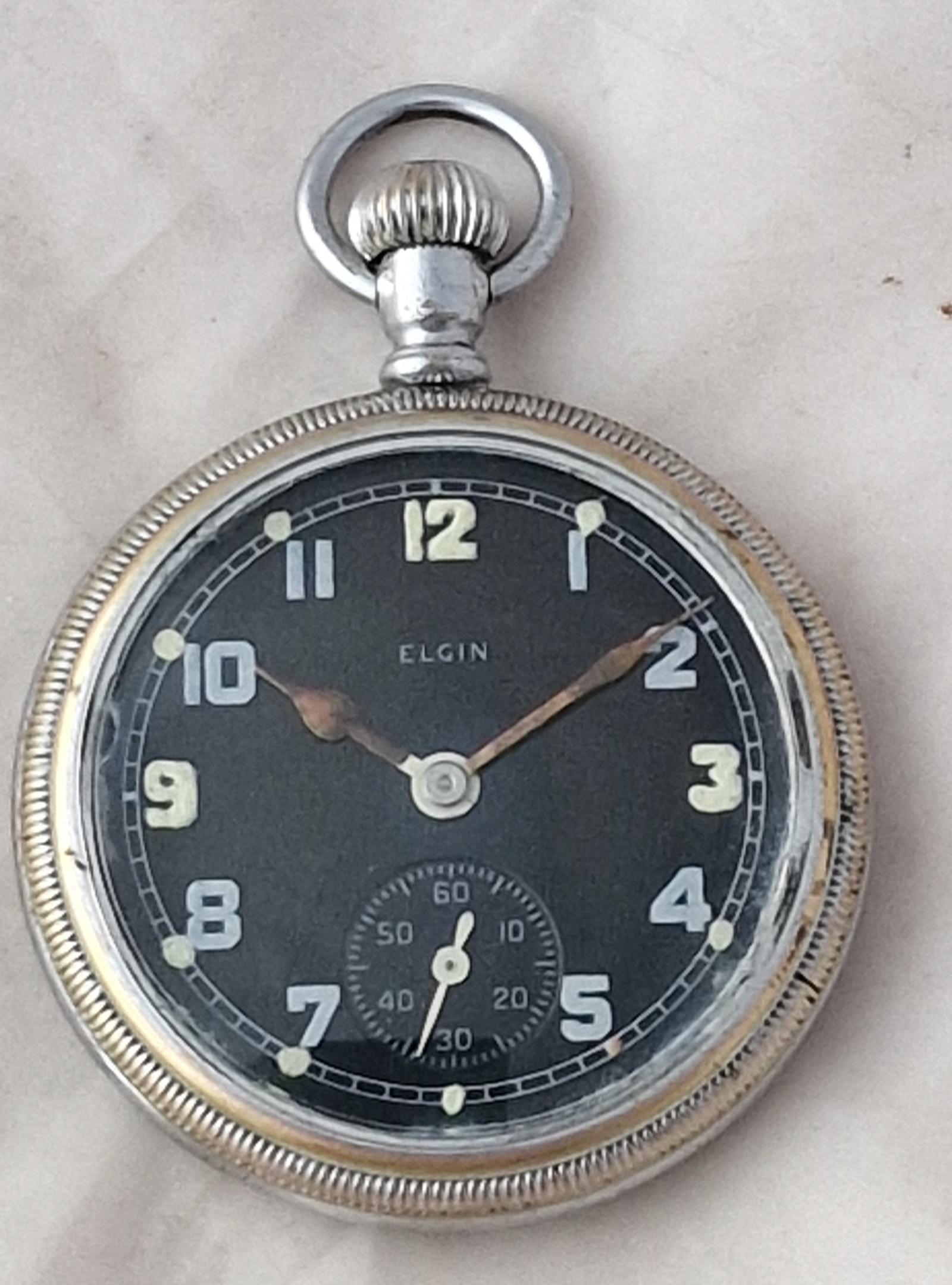 A WW2 Elgin GSTP Military Pocket Watch (1 of 3) A WW2 Elgin GSTP Military Pocket Watch (1 of 3)