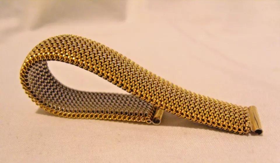 Tessuflex Wrist Watch Strap 16mm Expandable 14ct Gold Plated Vintage 1967 (1 of 13)