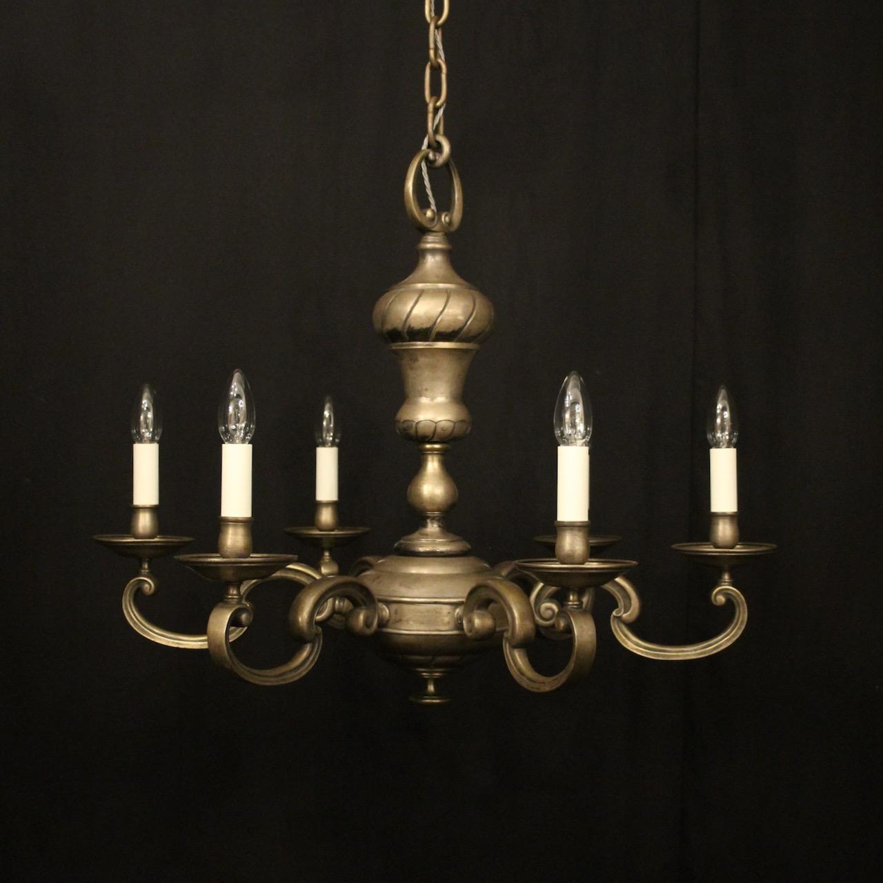 French Silver Gilded 6 Light Antique Chandelier (1 of 10) French Silver Gilded 6 Light Antique Chandelier (1 of 10)