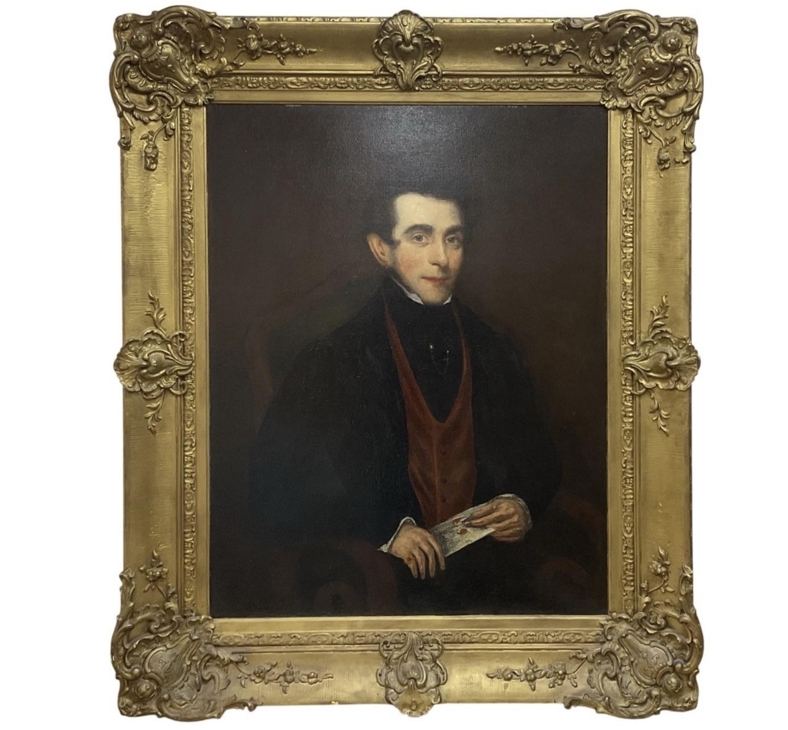 Gilt Frame Oil on Canvas Portrait Painting of Georgian Gentleman c.1820 (1 of 11) Gilt Frame Oil on Canvas Portrait Painting of Georgian Gentleman c.1820 (1 of 11)