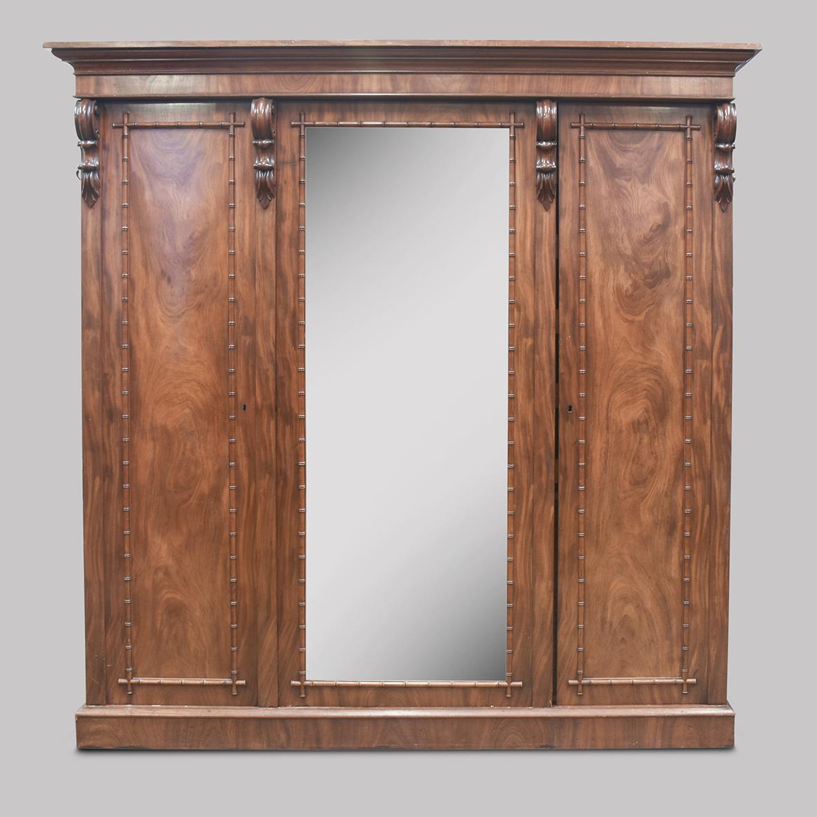 Early Victorian 3 Door Robe (1 of 11)