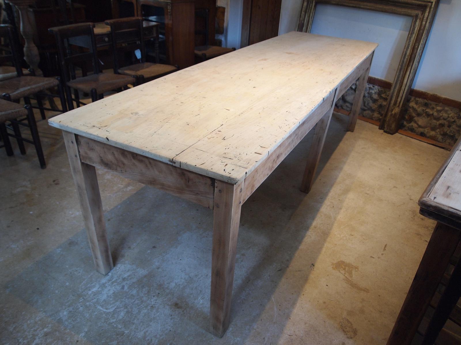 Table Refectory Farmhouse Dining Large Seats 10 Beech c.1890 (1 of 10)