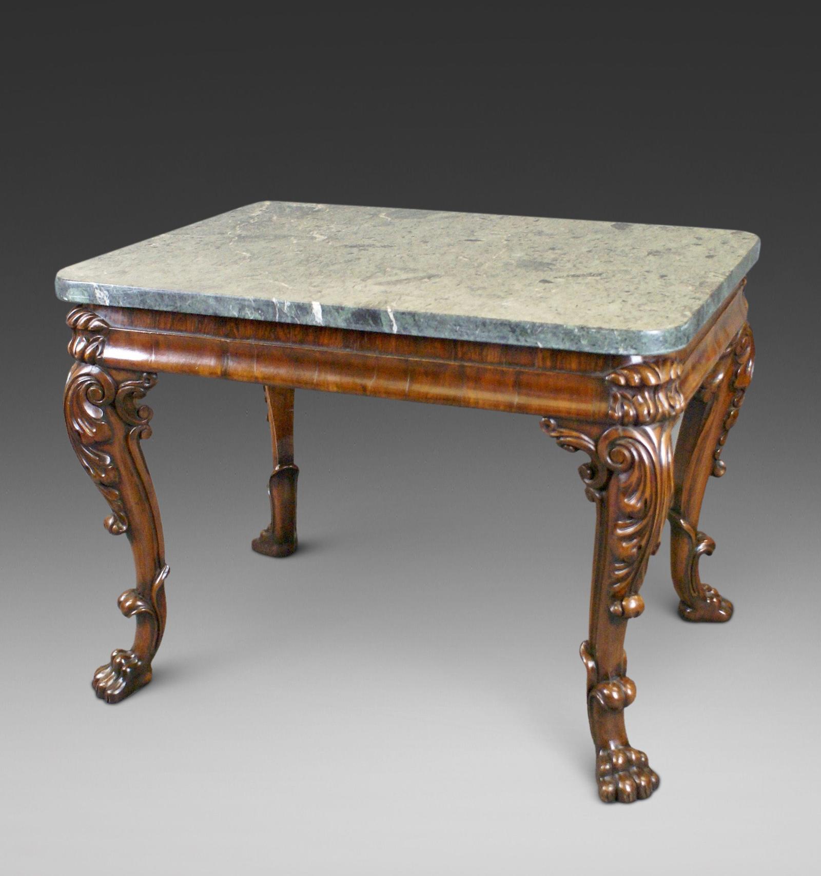An Irish Rosewood & Marble Console Table (1 of 6) An Irish Rosewood & Marble Console Table (1 of 6)