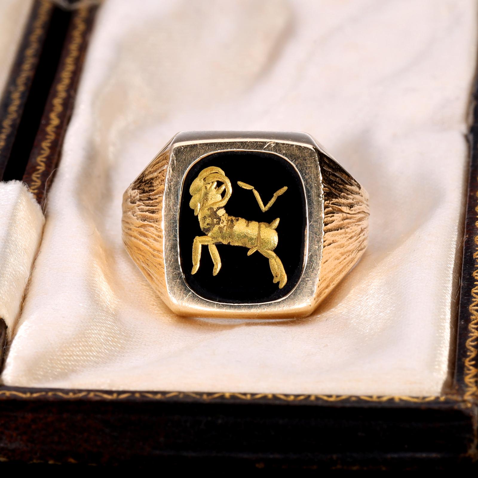 The Vintage 1983 Aries Signet Ring (1 of 5)
