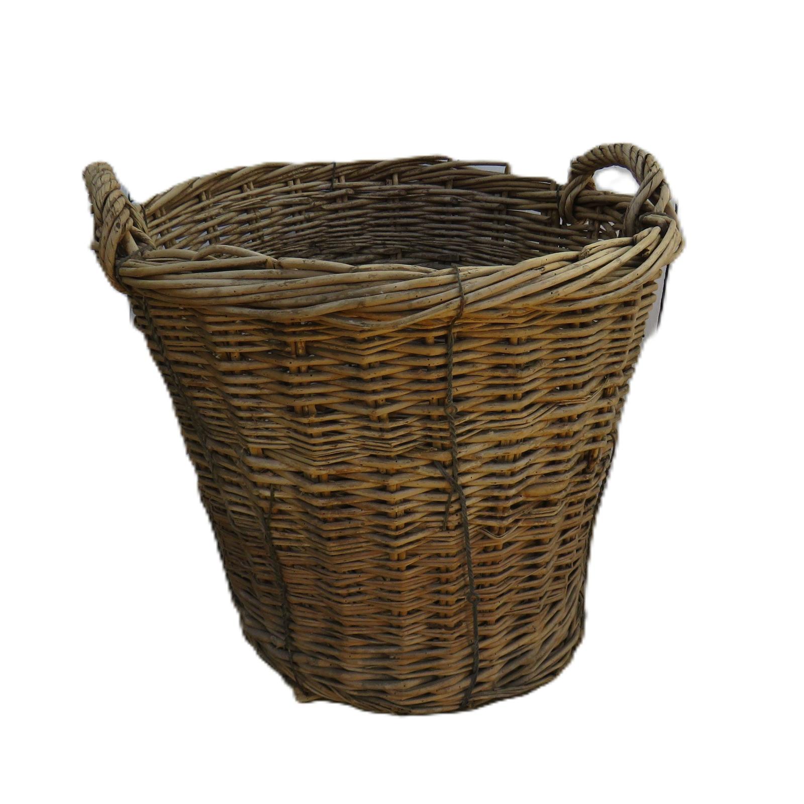 Antique Champagne Harvest Log Basket (1 of 8) Antique Champagne Harvest Log Basket (1 of 8)