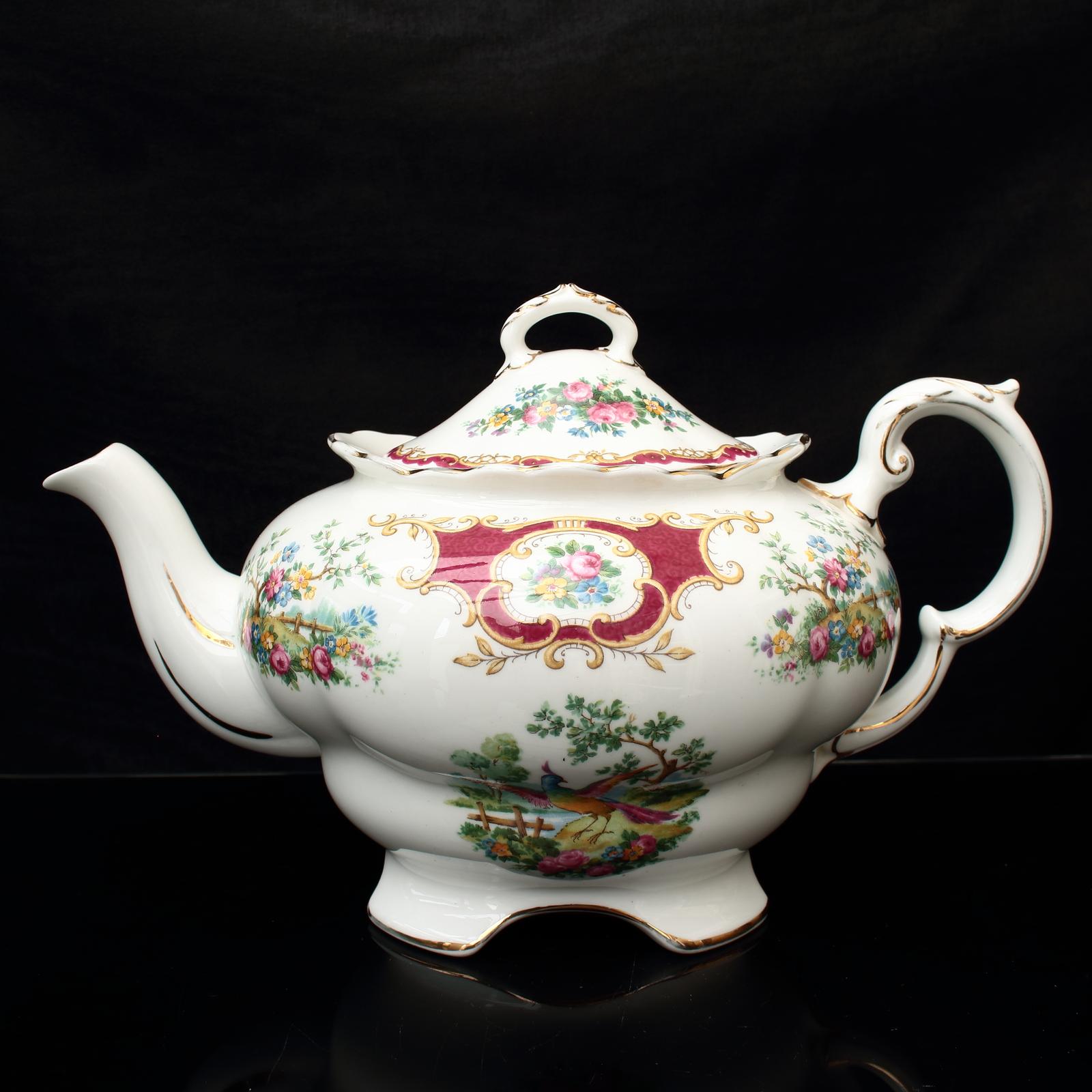 Foley Broadway Tea Pot Fine Bone China Birds of Paradise (1 of 24) Foley Broadway Tea Pot Fine Bone China Birds of Paradise (1 of 24)
