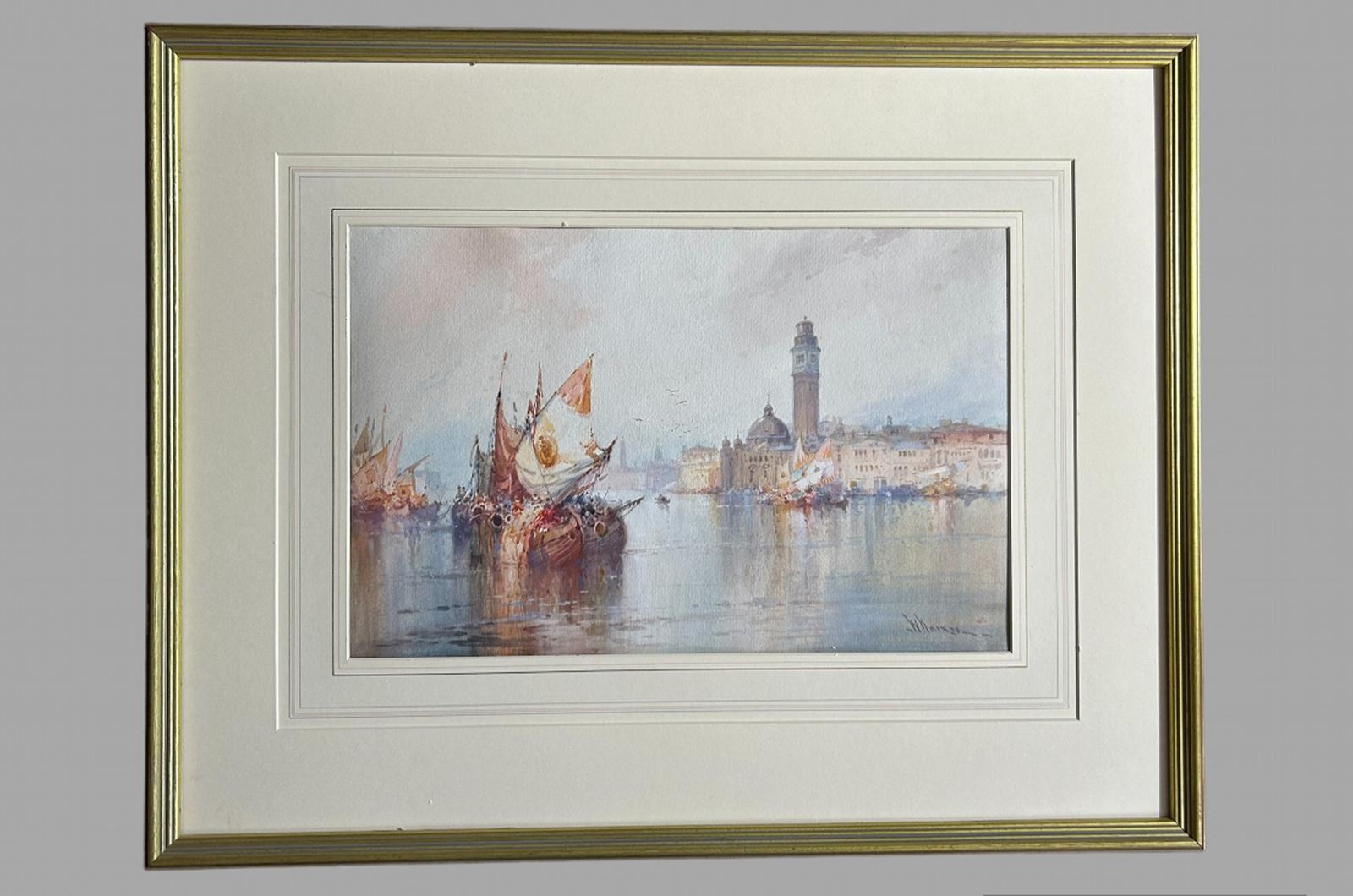 William Knox - Fine Watercolour of Grand Canal Venice (1 of 7)