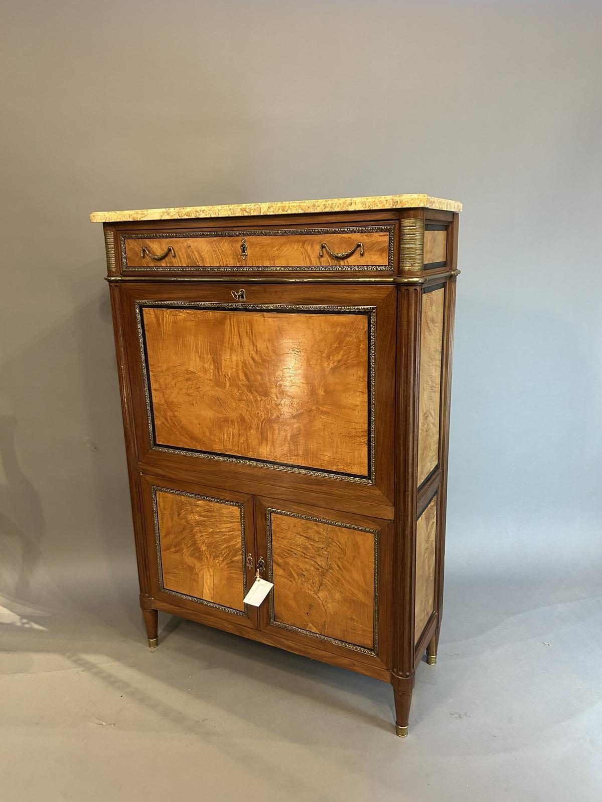 Louis XVI Escritoire Cabinet - Stamped Saunier (1 of 15)