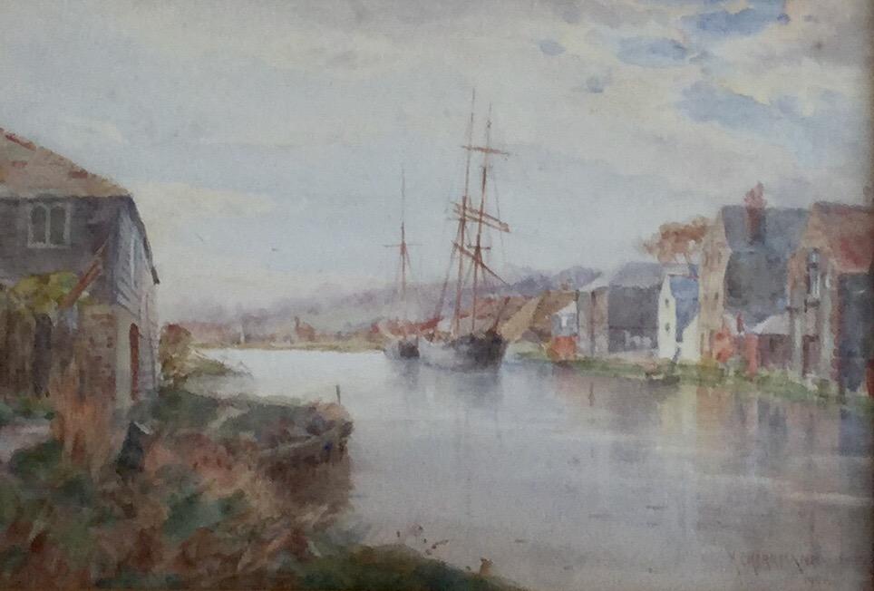 Hans Z.Herrmann Watercolours ‘River Landscape’ (1 of 2) Hans Z.Herrmann Watercolours ‘River Landscape’ (1 of 2)