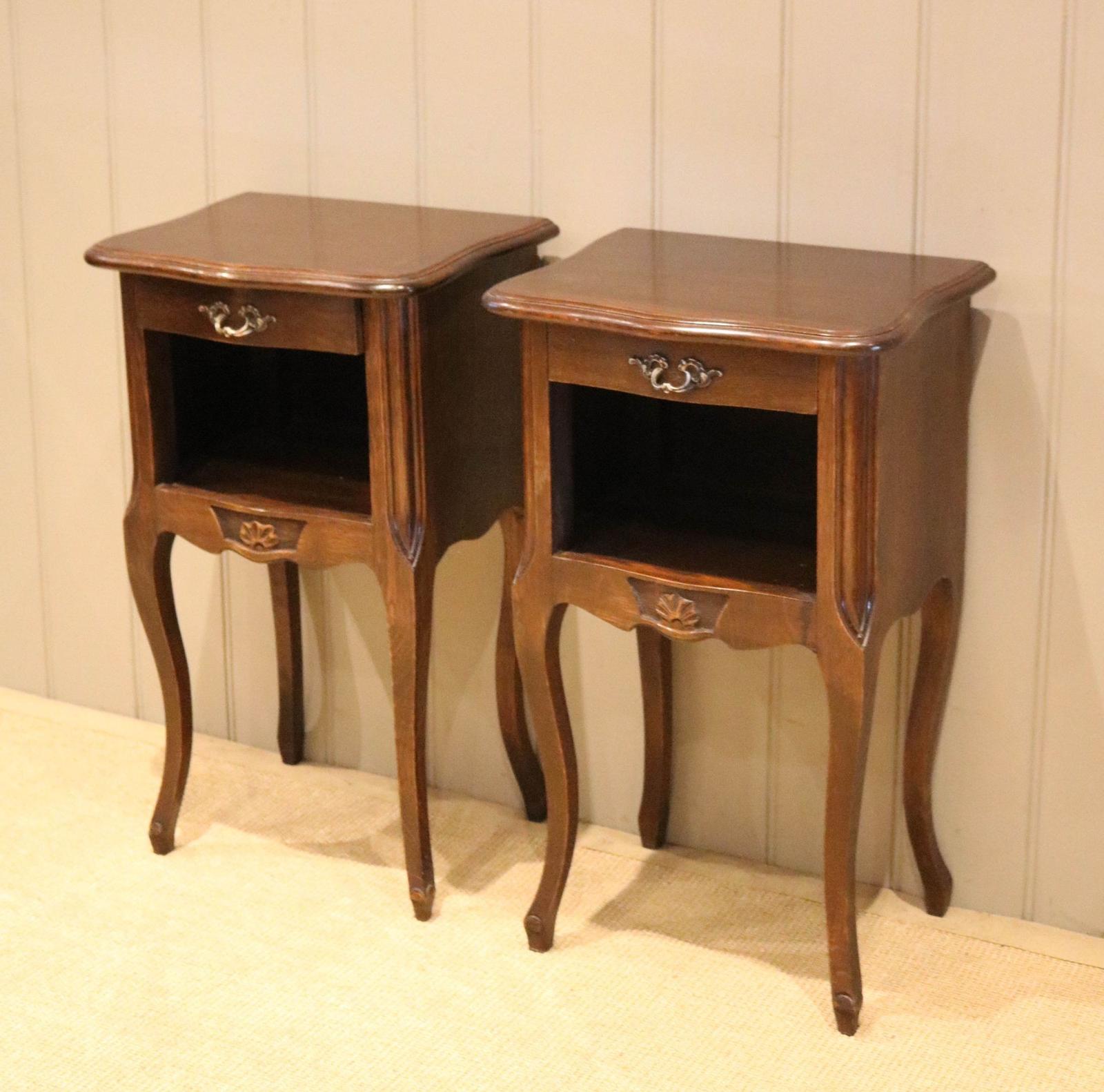Pair of French Oak Bedside Cabinets (1 of 12) Pair of French Oak Bedside Cabinets (1 of 12)