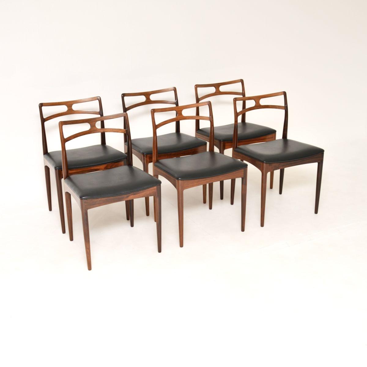Set of Six Danish Rosewood Model 94 Dining Chairs by Johannes Andersen (1 of 12)
