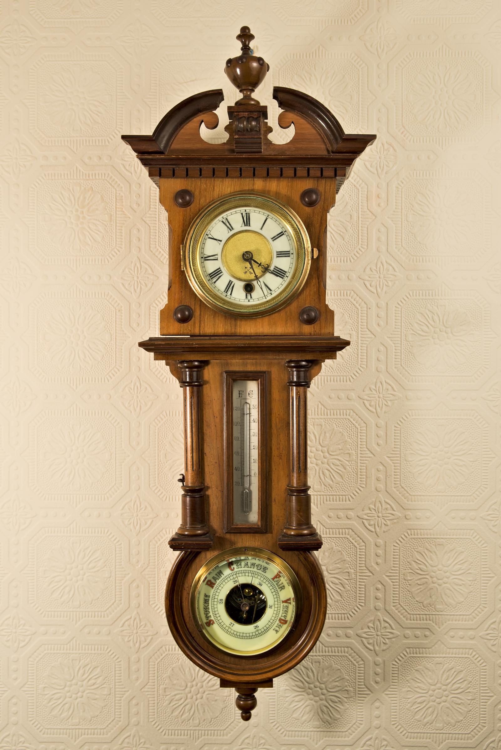 Combined Clock, Thermometer & Barometer (1 of 6)