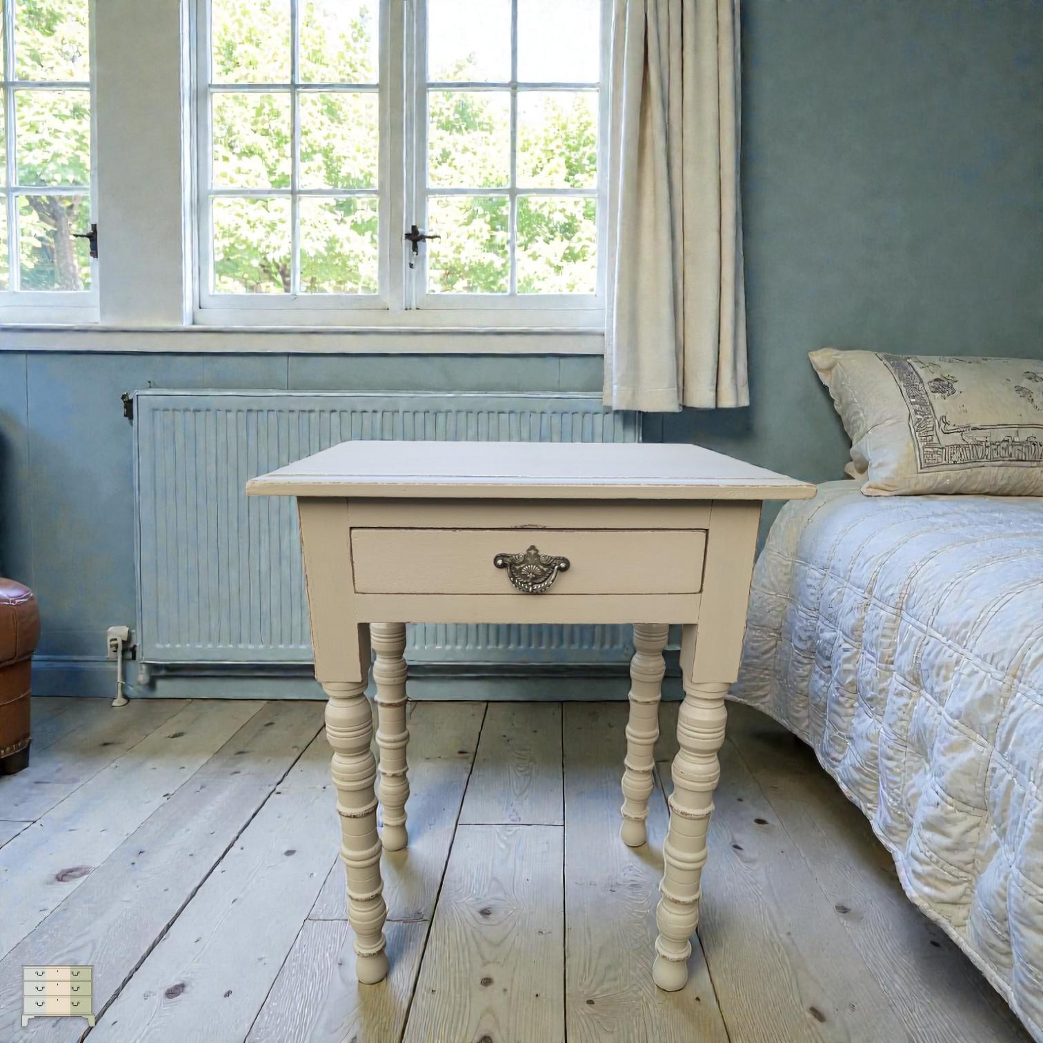 Edwardian Painted Pine Side Table (1 of 7) Edwardian Painted Pine Side Table (1 of 7)