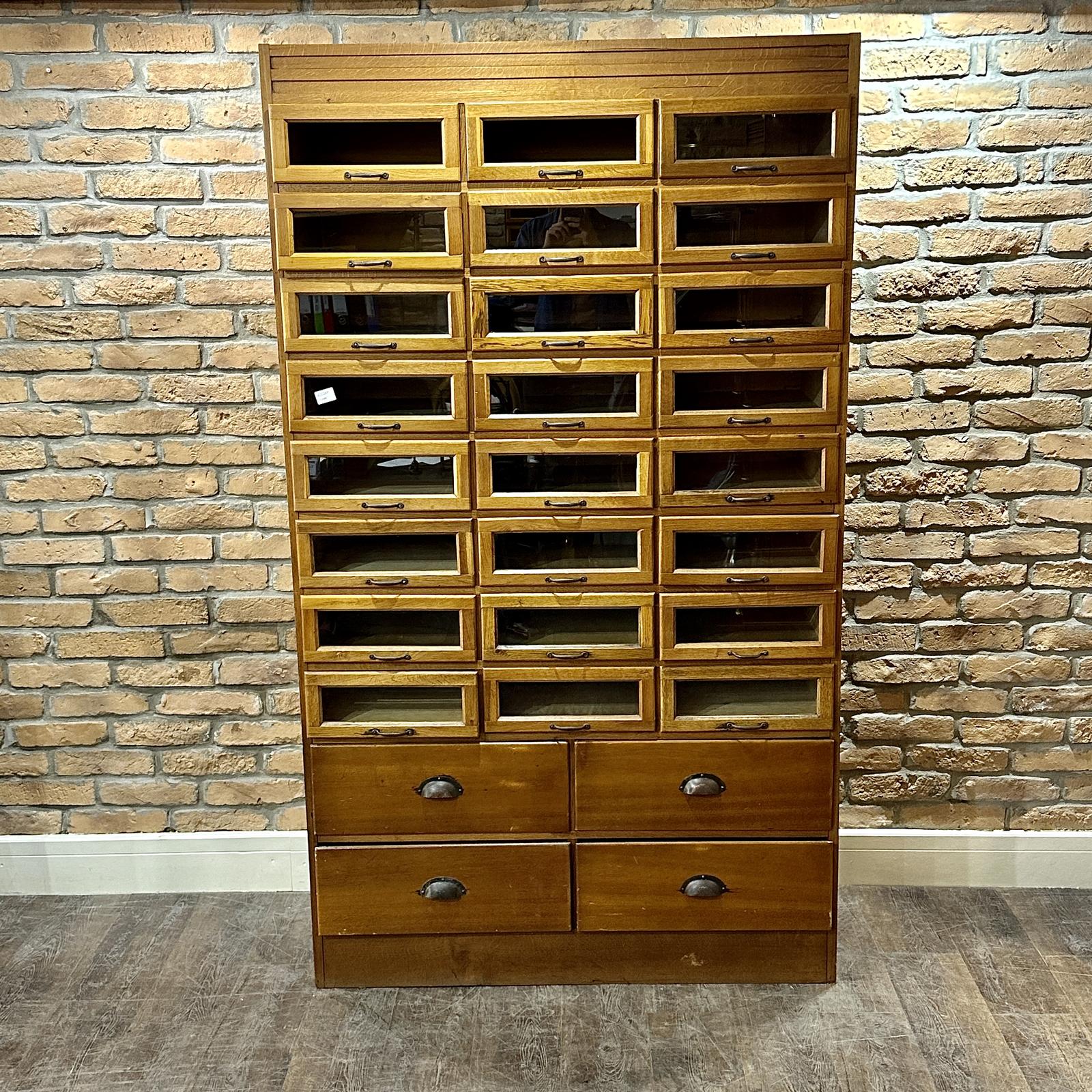 1920s 3 Across Oak Haberdashery Cabinet (1 of 5) 1920s 3 Across Oak Haberdashery Cabinet (1 of 5)