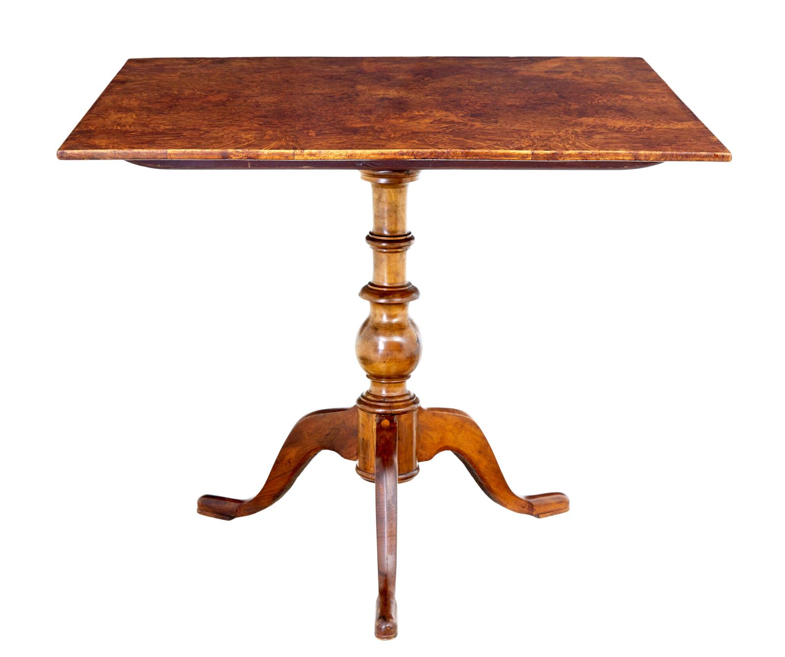 Swedish 19th Century Alder Root Tilt Top Side Table (1 of 9) Swedish 19th Century Alder Root Tilt Top Side Table (1 of 9)