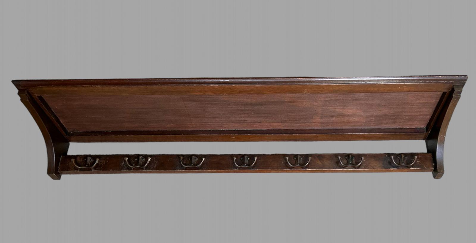 Hanging Wall Hook & Hat Shelf 1910-1920 (1 of 3) Hanging Wall Hook & Hat Shelf 1910-1920 (1 of 3)