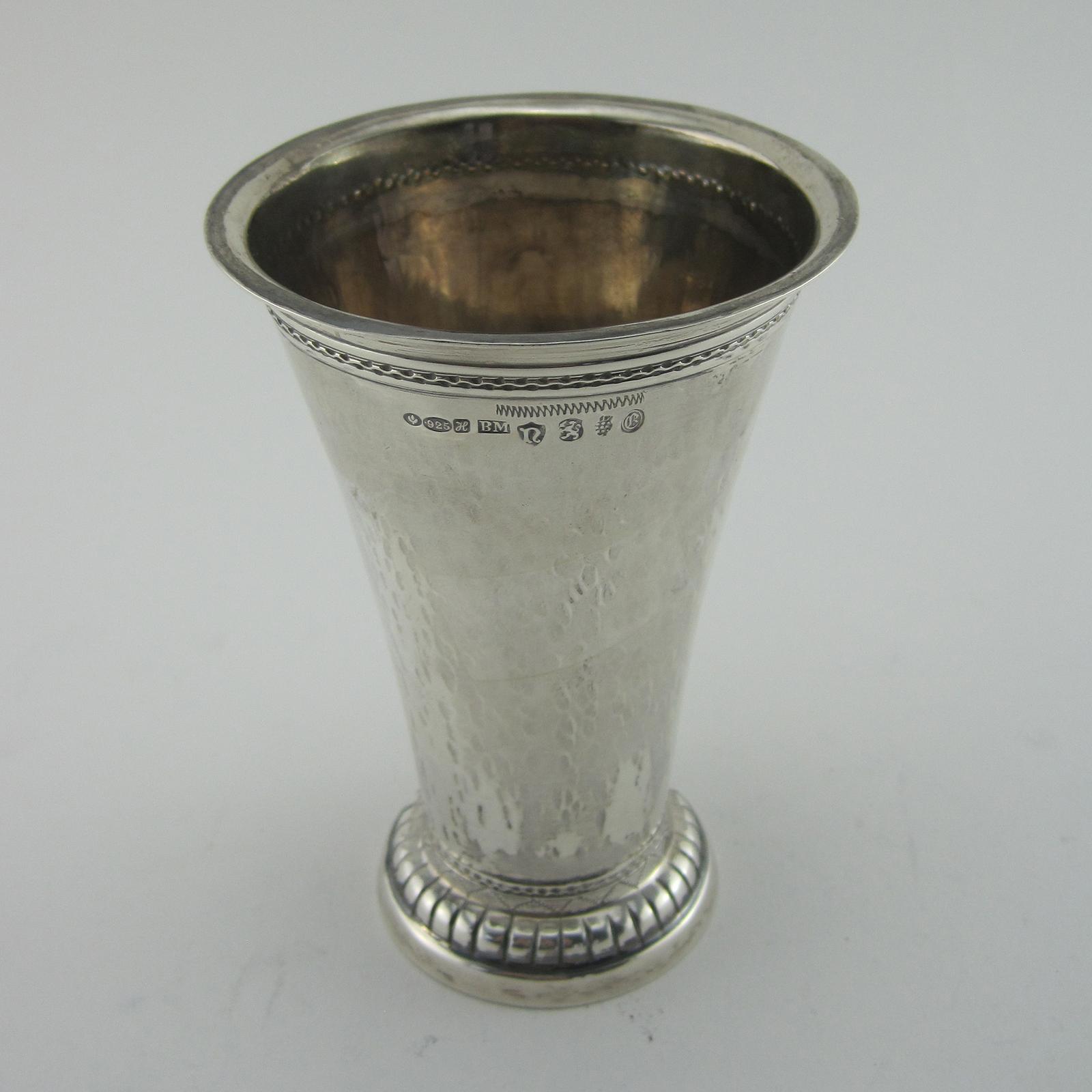 Bernard Muller Dutch Import Edwardian Sterling Silver Beaker or Vase (1 of 5) Bernard Muller Dutch Import Edwardian Sterling Silver Beaker or Vase (1 of 5)