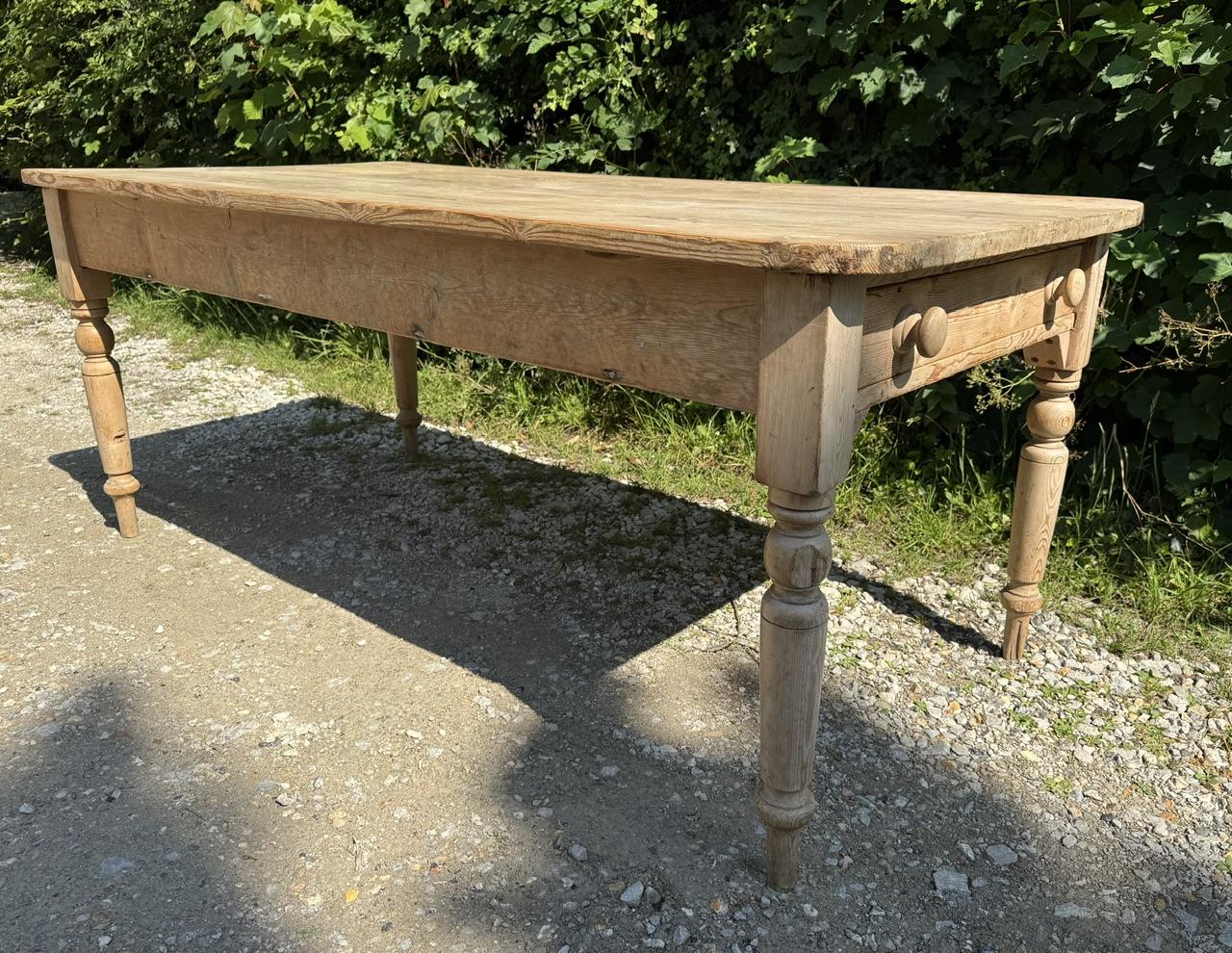 Antique 8 Seater Pine Farmhouse Dining Table (1 of 17) Antique 8 Seater Pine Farmhouse Dining Table (1 of 17)