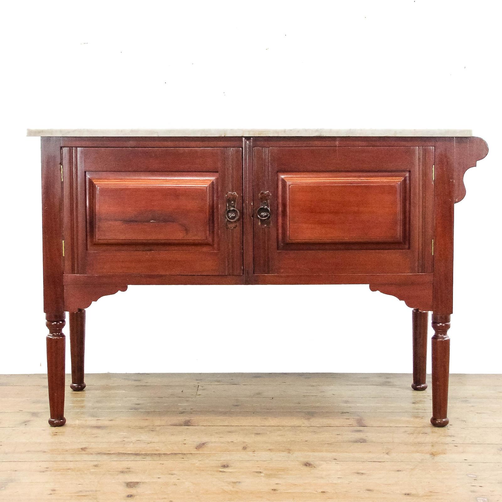 Antique Edwardian Marble Top Washstand (1 of 11)