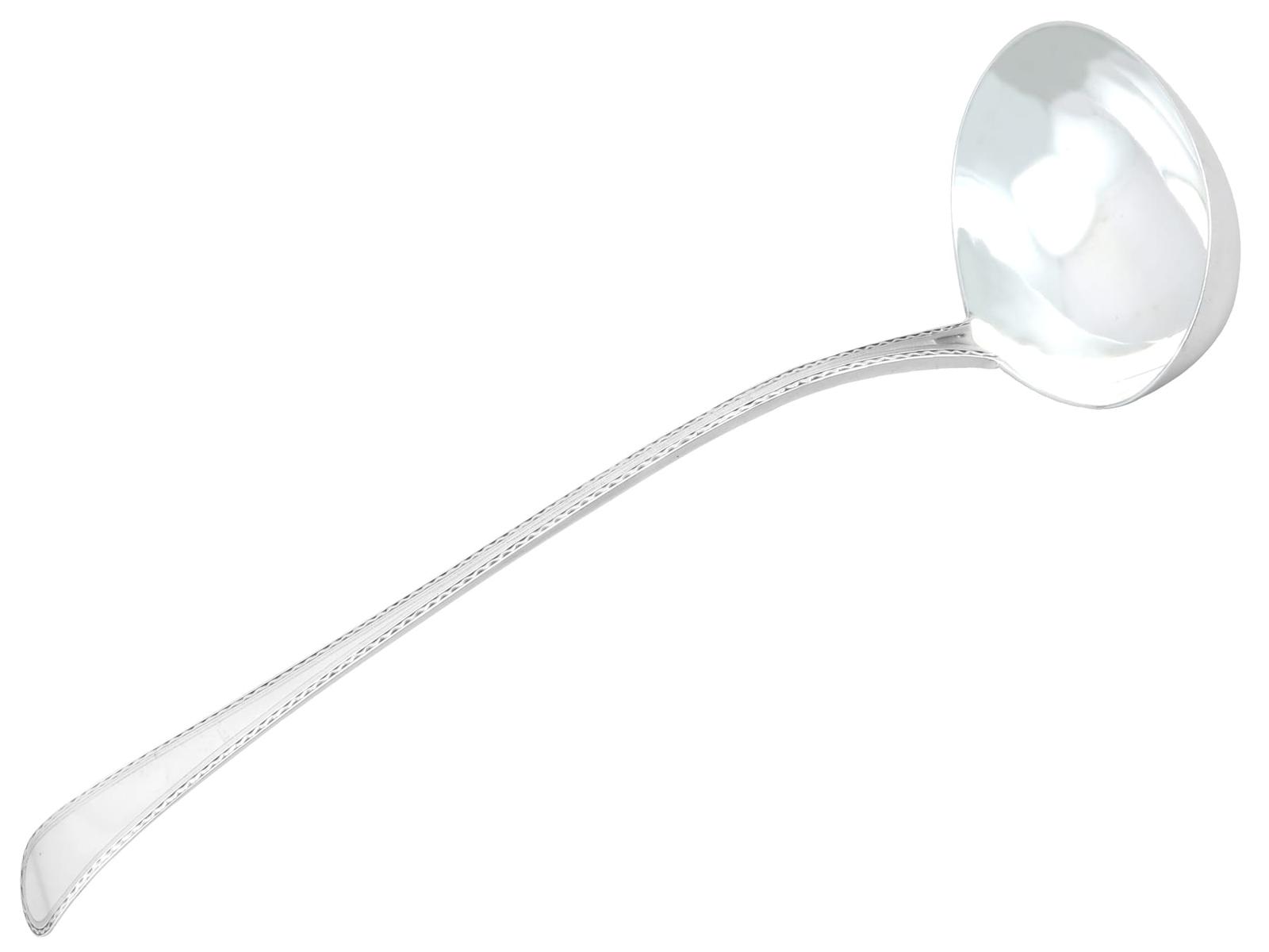 Antique George III Sterling Silver Old English Pattern Soup Ladle by Hester Bateman (1 of 8) Antique George III Sterling Silver Old English Pattern Soup Ladle by Hester Bateman (1 of 8)