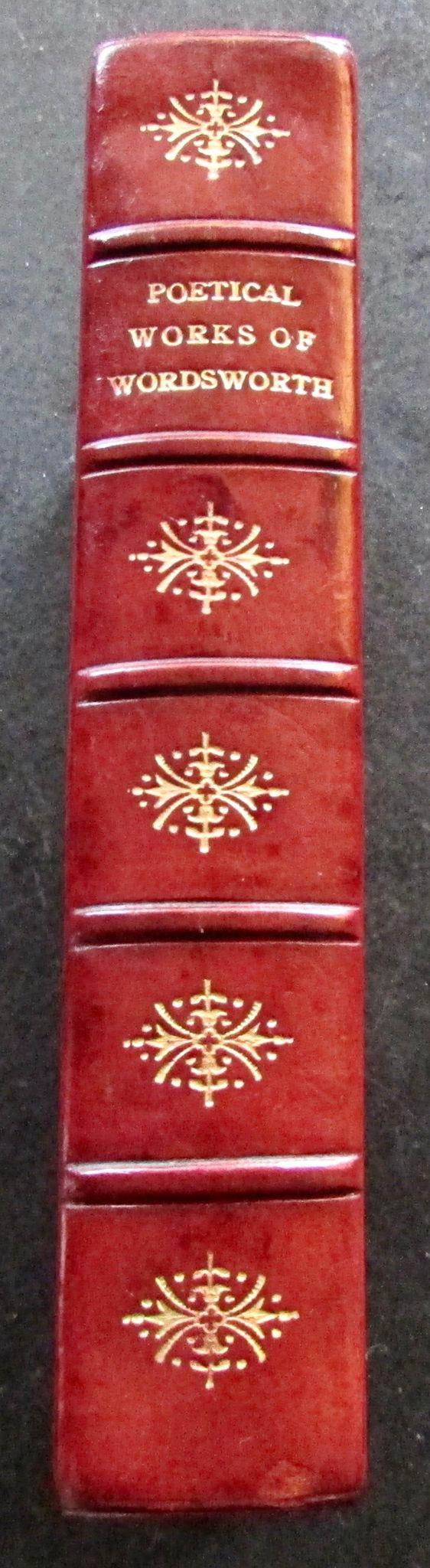 1932 The Poetical Works of William Wordsworth Fine Leather Prize Binding (1 of 3)