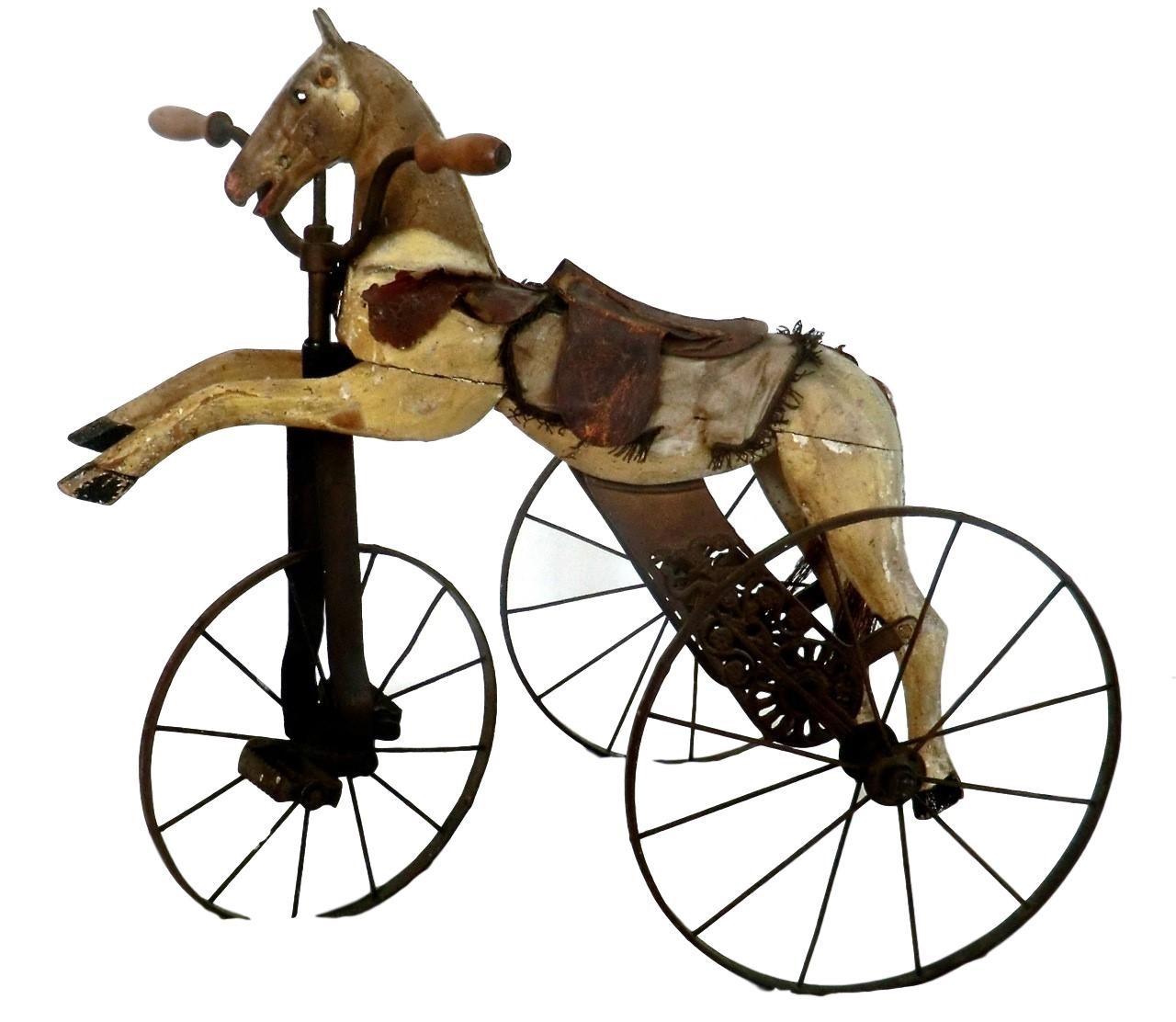 19th Century Child's Pedal Horse Tricycle From France (1 of 6)