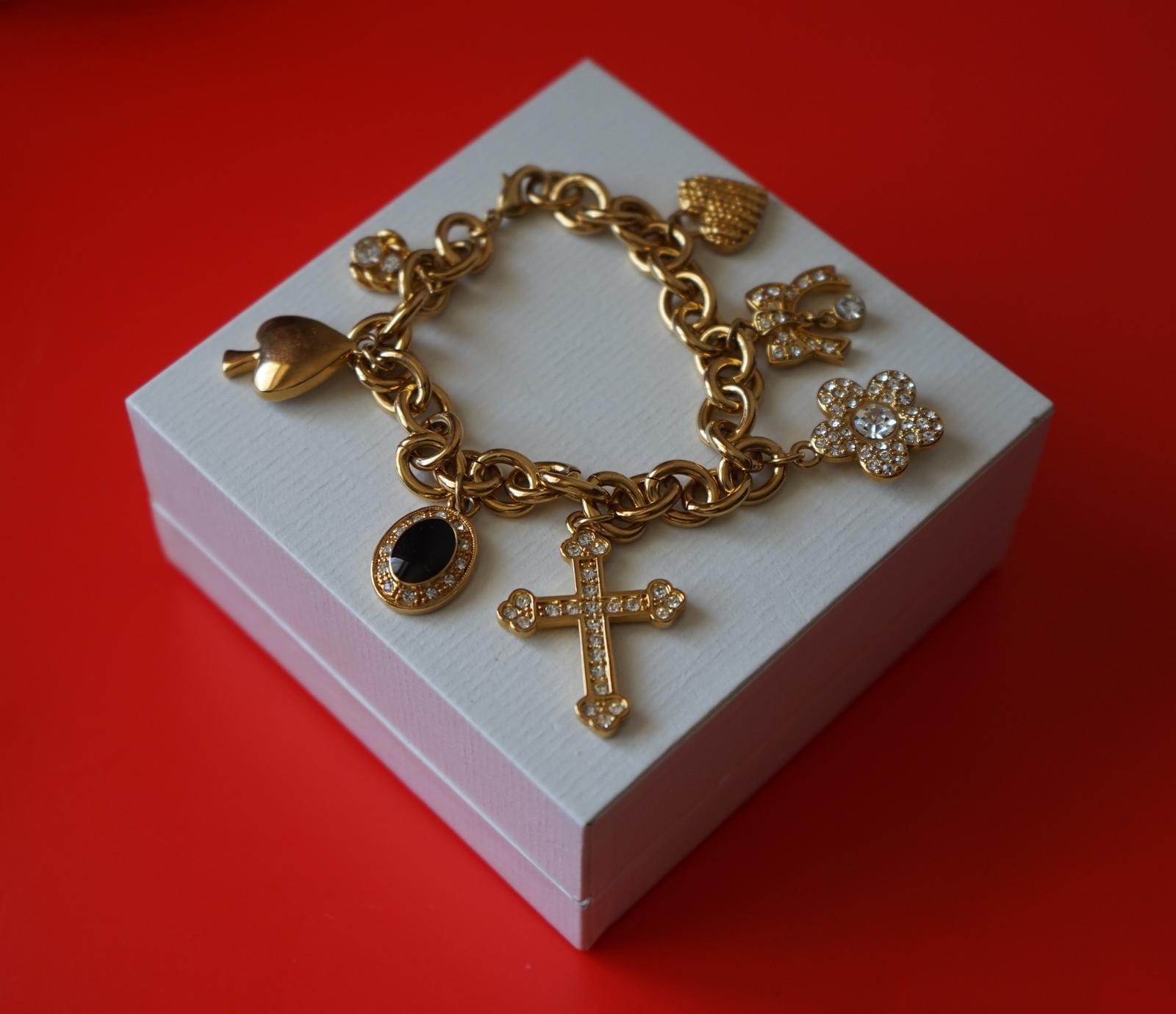 Vintage Rose Gold Plated Charm Bracelet - Ideal Birthday Gift (1 of 6) Vintage Rose Gold Plated Charm Bracelet - Ideal Birthday Gift (1 of 6)