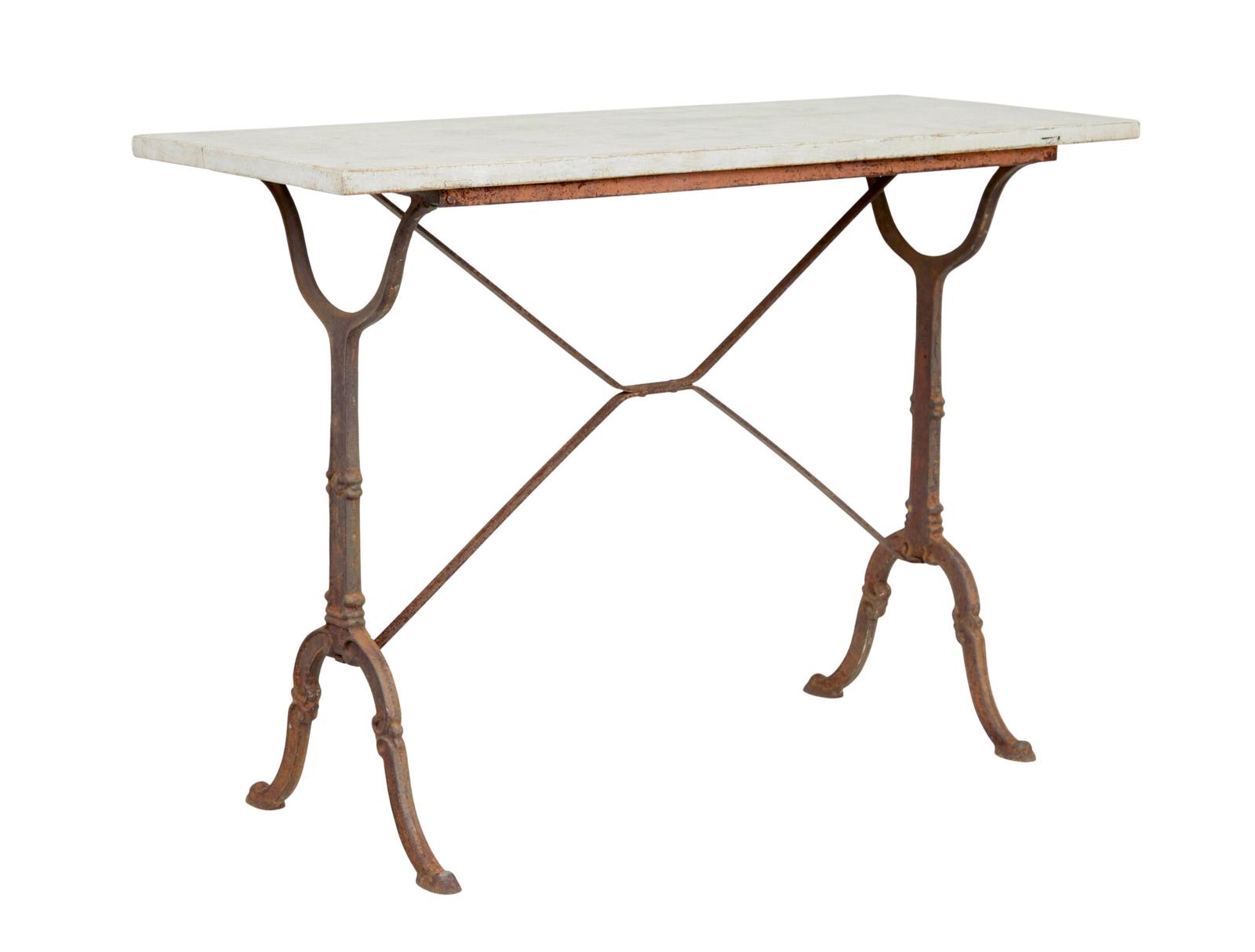 Late 19th Century French Cast Iron Side Table (1 of 7)