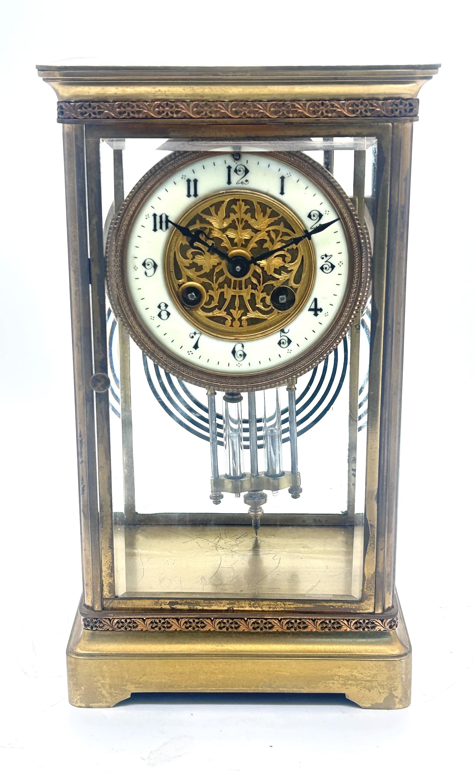 Fabulous French 4 Glass Regulator Mantel Clock ca.1880 (1 of 8) Fabulous French 4 Glass Regulator Mantel Clock ca.1880 (1 of 8)