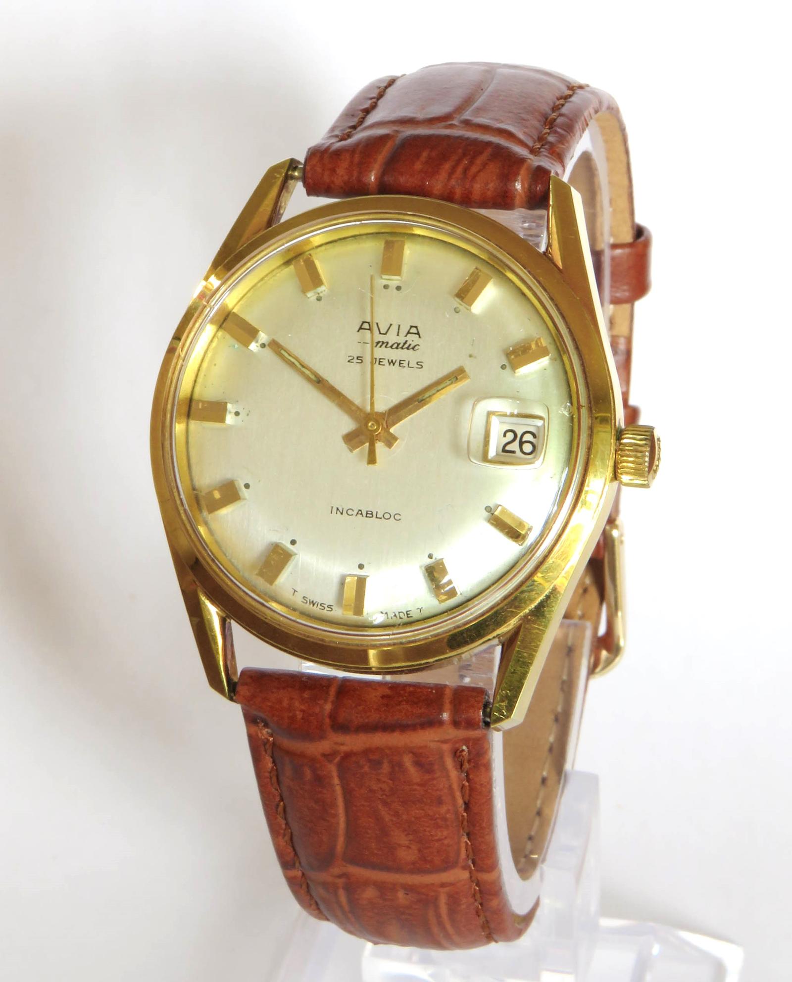 Watch: Gents 1960s Avia-matic Wrist Watch (1 of 5) Watch: Gents 1960s Avia-matic Wrist Watch (1 of 5)