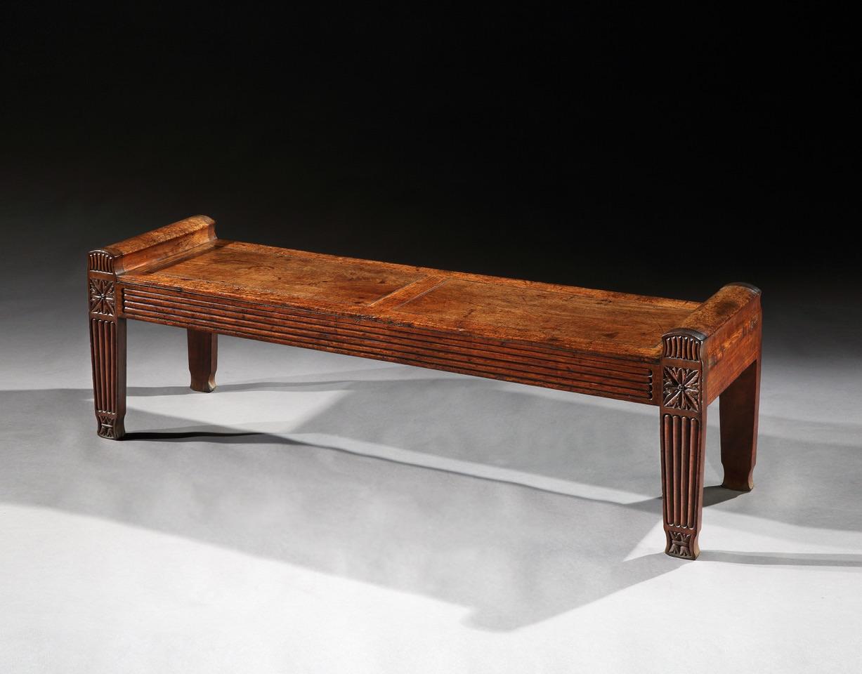 Unusually Large Regency Period Mahogany Window Seat (1 of 3)