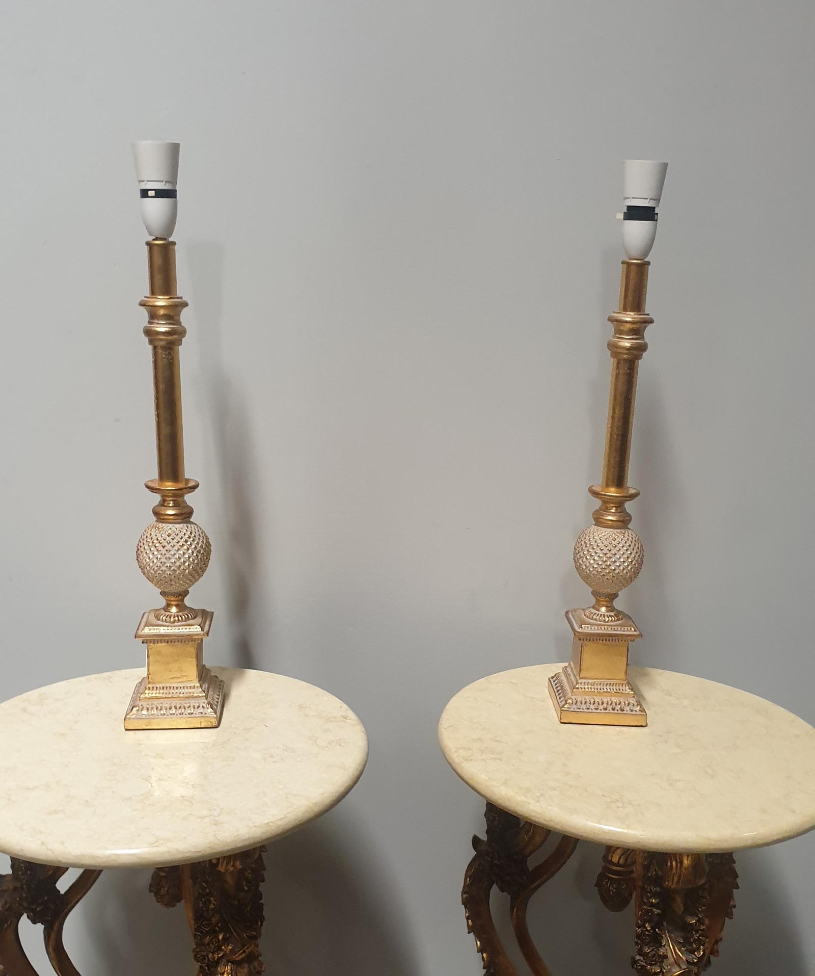 Pair of Gilt Table Lamps (1 of 1)