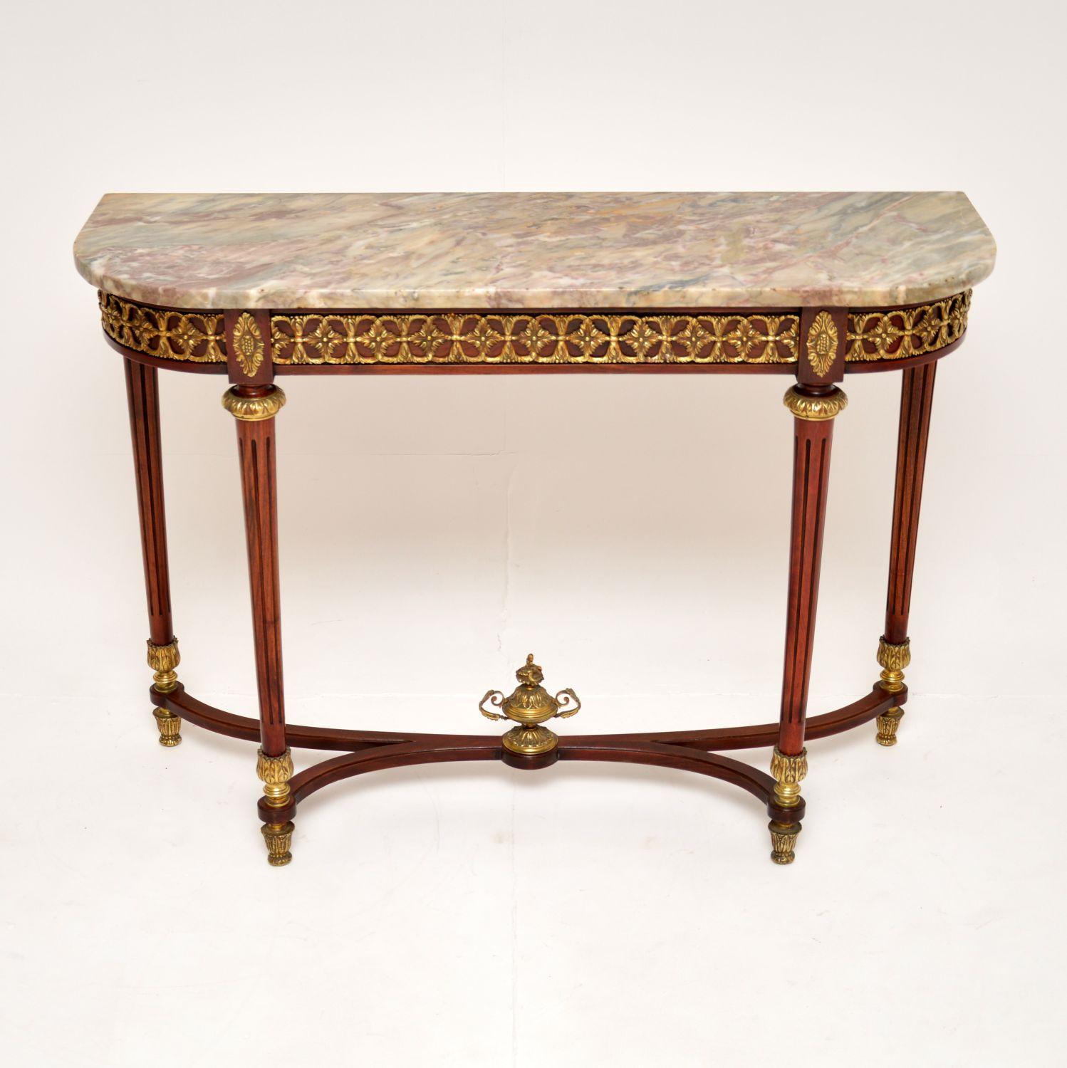 French Marble Top Console Table (1 of 8) French Marble Top Console Table (1 of 8)