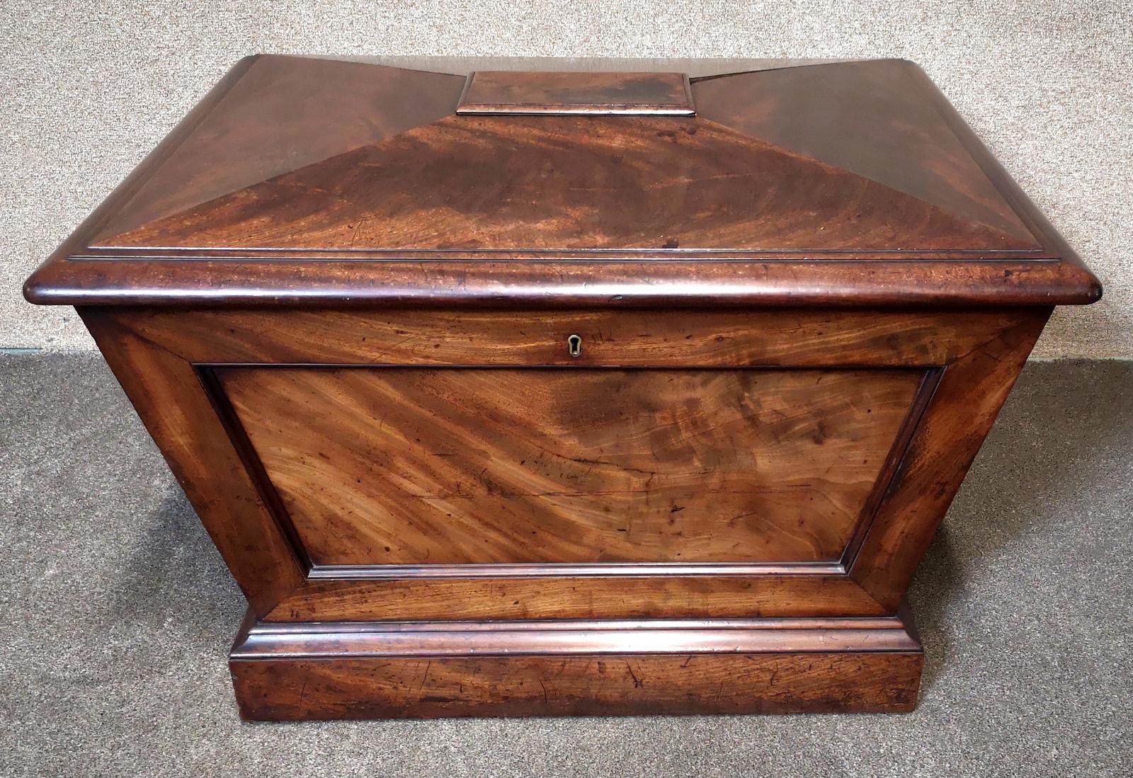 19th Century Mahogany Sarcophagus Wine Cooler / Cellaret (1 of 13)