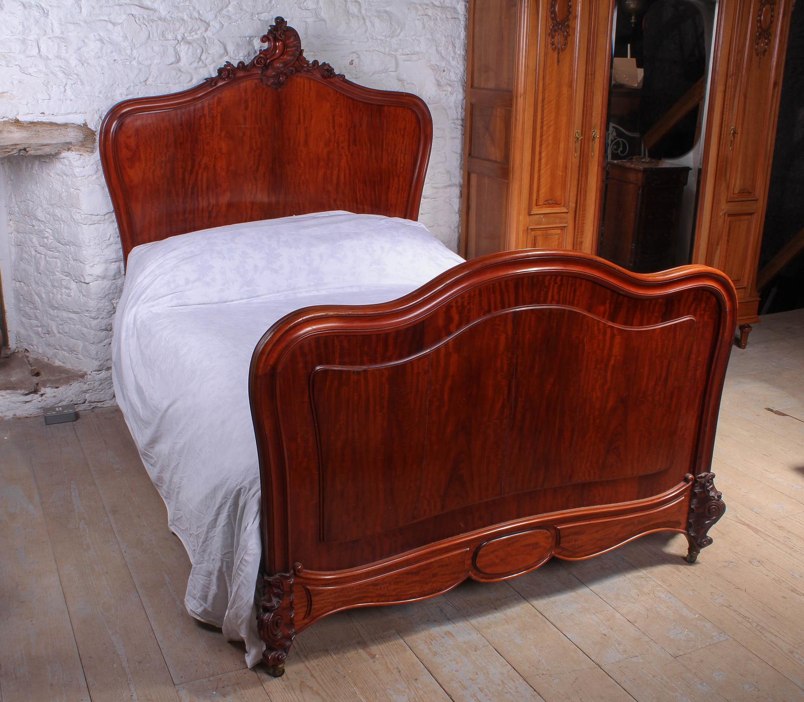 Charming Louis XV Style Longer Double Bed (1 of 7)