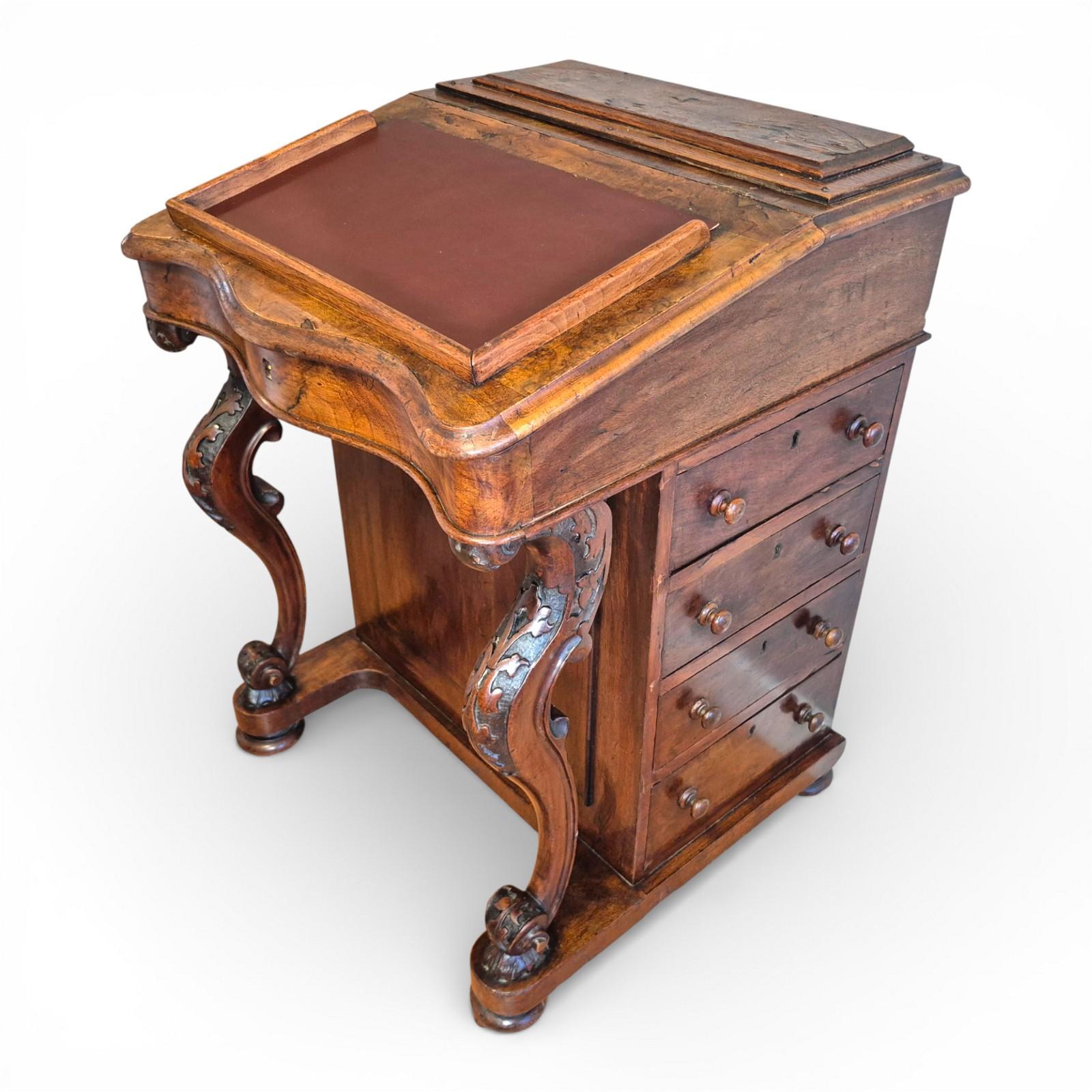 Victorian Burr Walnut Davenport Writing Desk C1870 (1 of 17) Victorian Burr Walnut Davenport Writing Desk C1870 (1 of 17)