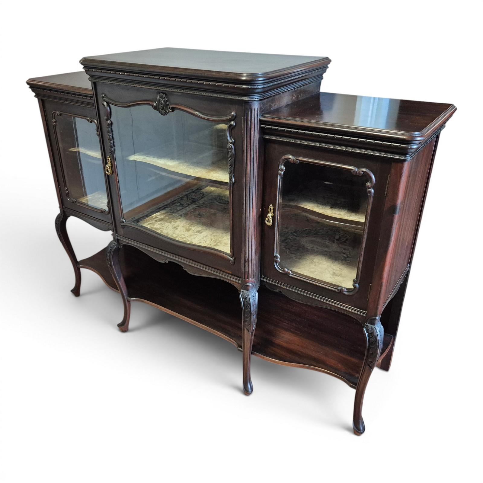 Victorian Mahogany Glazed Display Cabinet by W Walker & Sons (1 of 15) Victorian Mahogany Glazed Display Cabinet by W Walker & Sons (1 of 15)