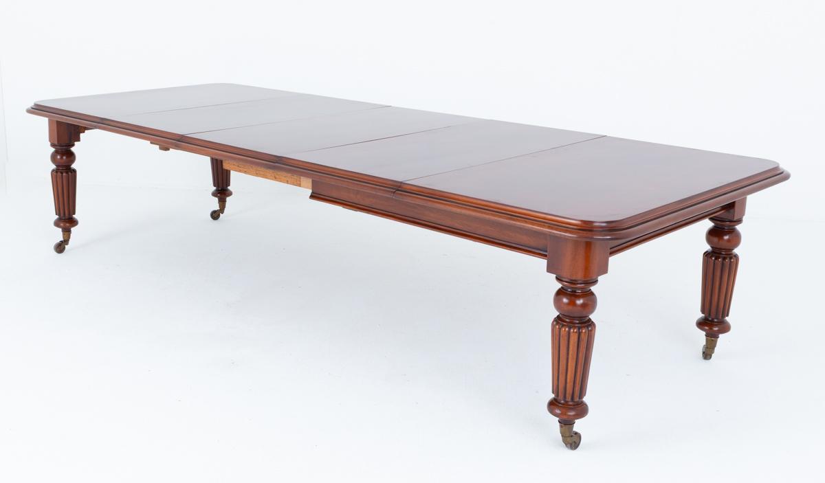 William IV 3 Leaf Mahogany Extending Dining Table (1 of 9)